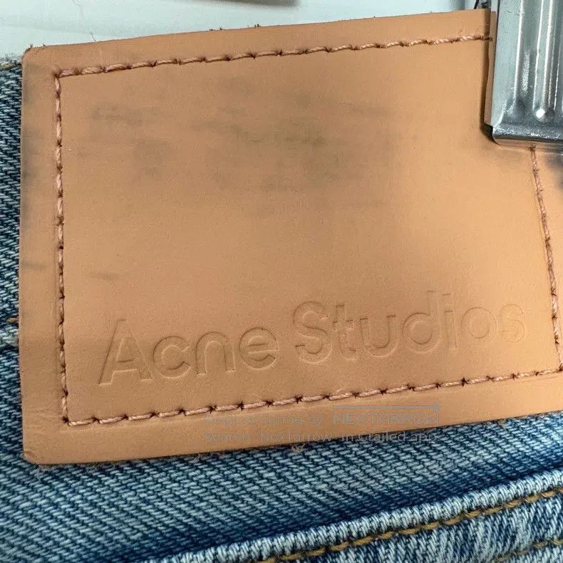 Acne Studios Acne Studios Blue Splatter-Painted Denim Pants Size US 34 / EU 50 - 4 Thumbnail