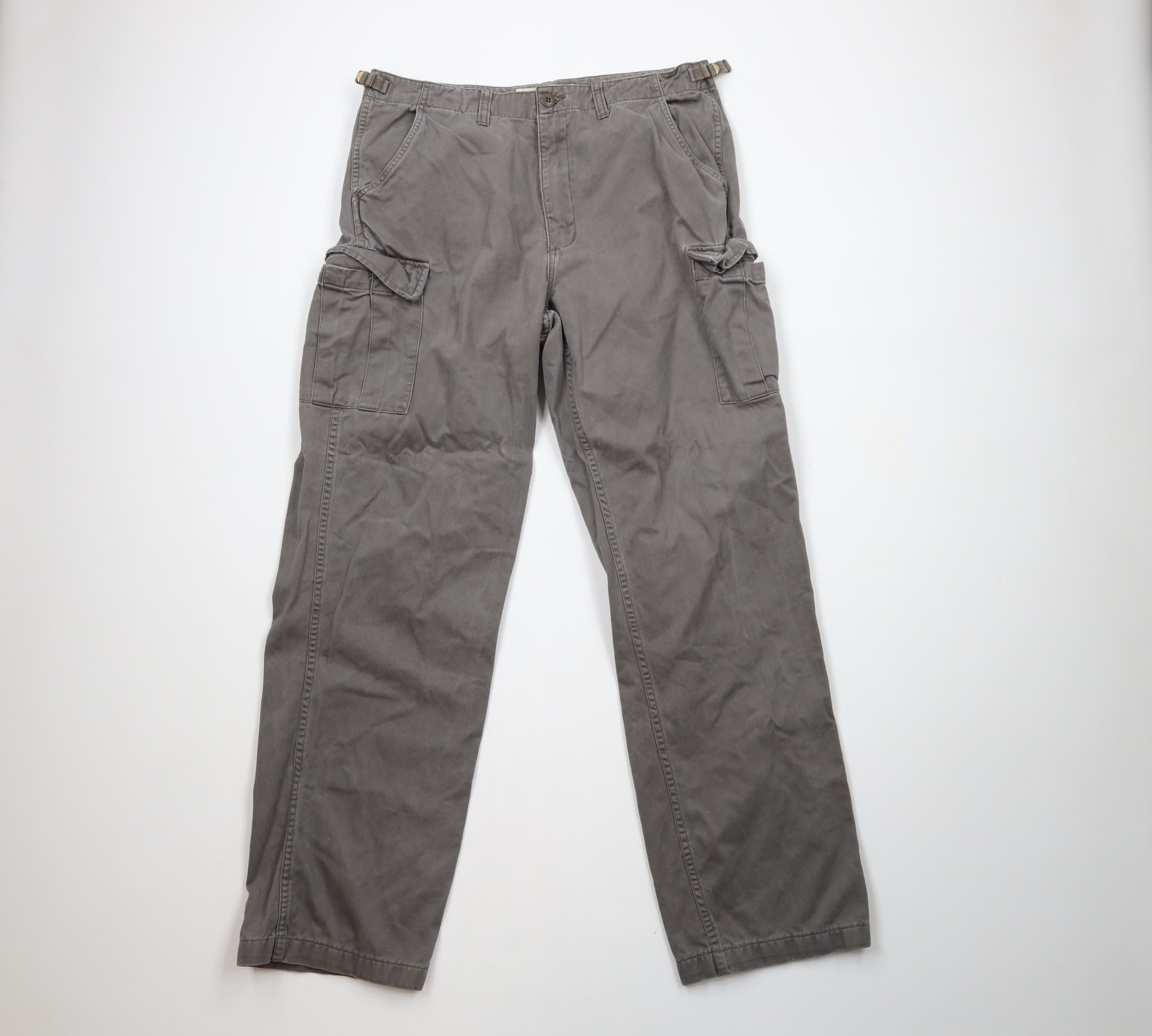 Cabelas × Vintage Vintage Cabelas Wide Leg Military Cargo Pants Gray Cotton Size US 36 / EU 52 - 1 Thumbnail