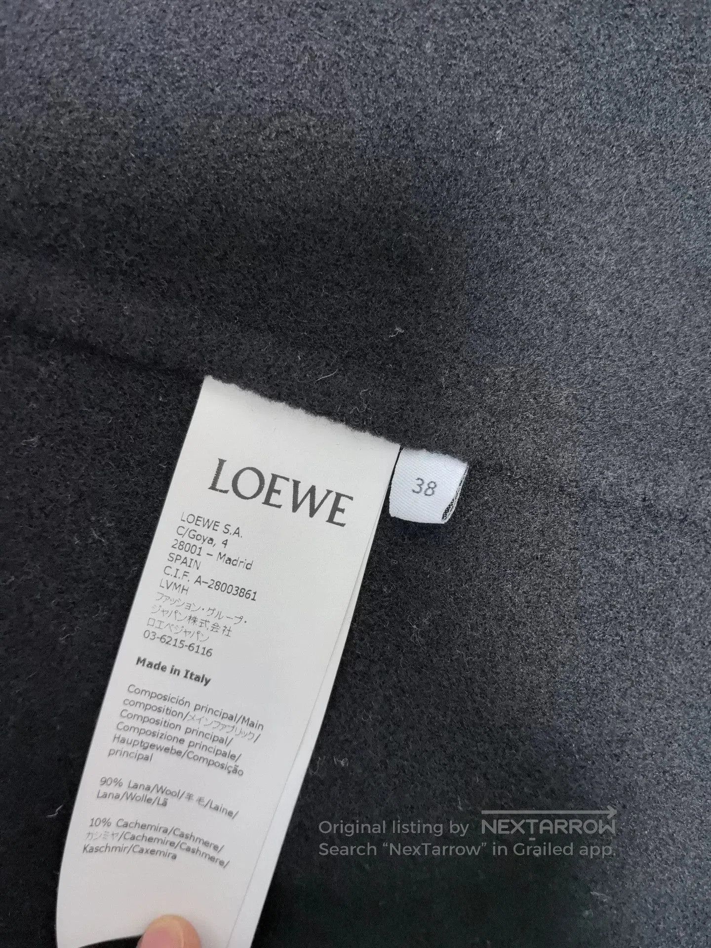 Loewe Loewe Black Wool Coat Size 38. Size US S / EU 44-46 / 1 - 4 Thumbnail