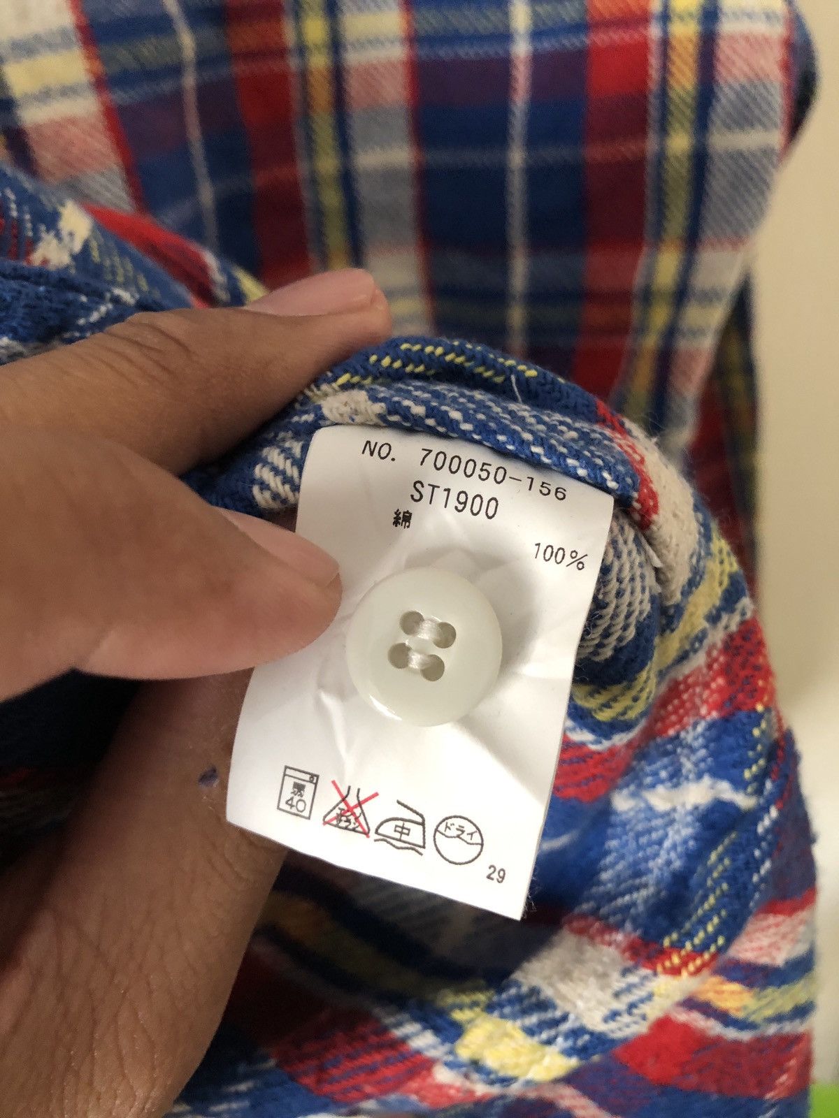 Blue Blue Japan × HOLLYWOOD RANCH MARKET × Japanese Brand Hr Market Hollywood Ranch Market Flannel Shirt Size US XL / EU 56 / 4 - 6 Thumbnail