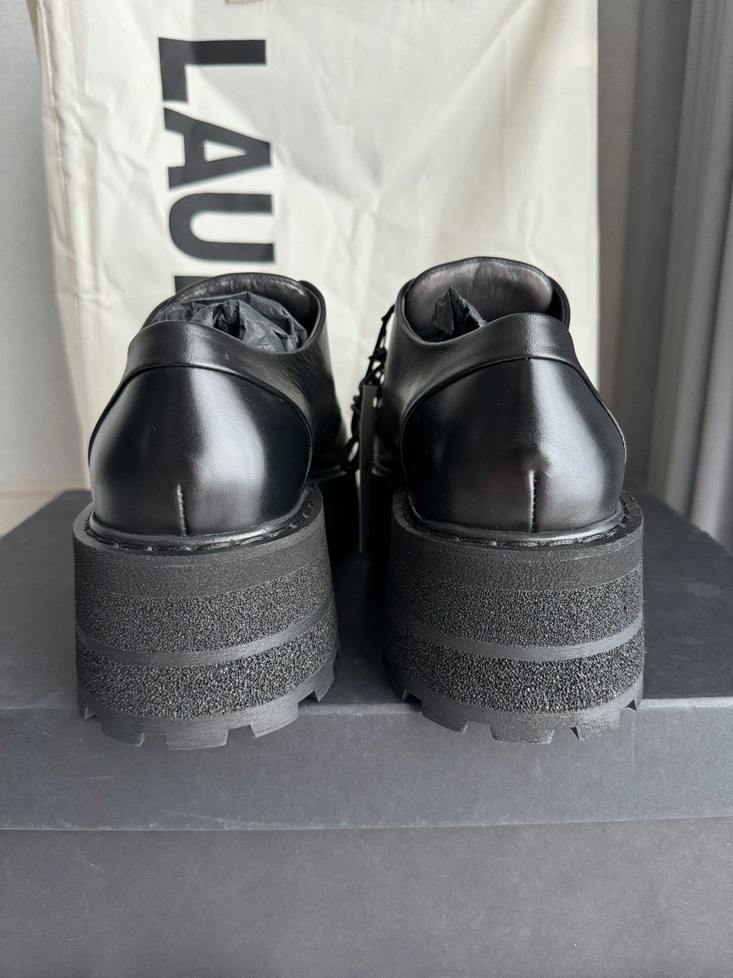 Marsell Marsell MM4241 Black Derby 40 Size US 7 / EU 40 - 4 Thumbnail