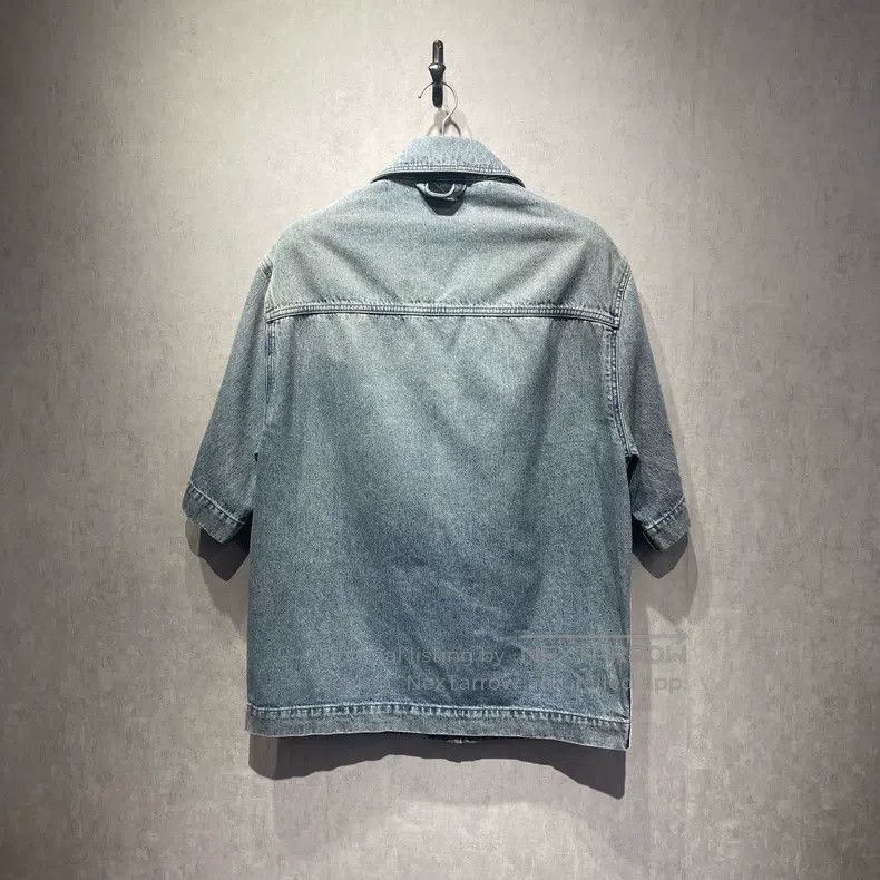 Louis Vuitton Louis Vuitton Blue logging denim short sleeve shirt Size US M / EU 48-50 / 2 - 2 Thumbnail