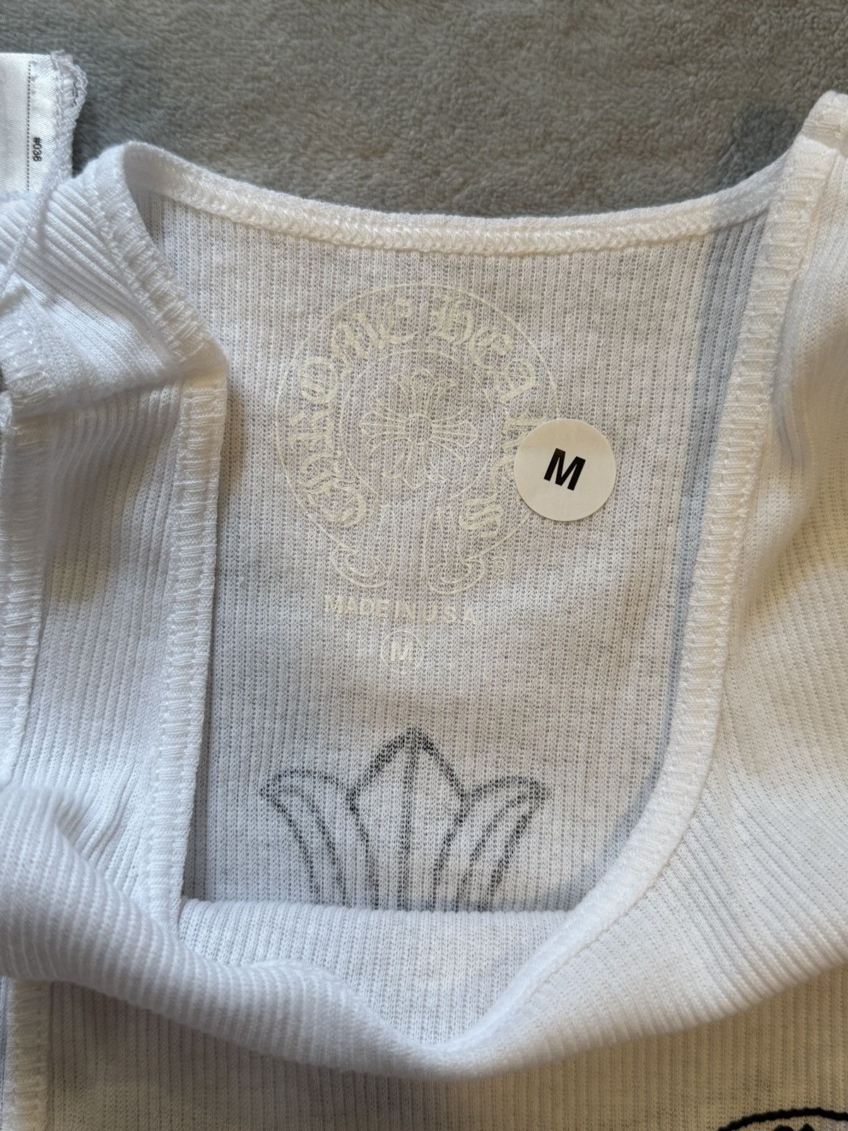 Chrome Hearts Chrome Hearts Tank Top White Big Cross Size US M / EU 48-50 / 2 - 6 Thumbnail