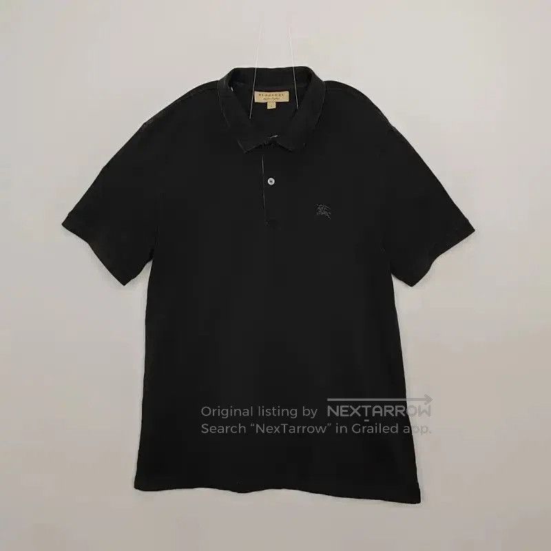 Burberry Burberry Black Cotton Men's Polo Shirt. Size US L / EU 52-54 / 3 - 1 Thumbnail