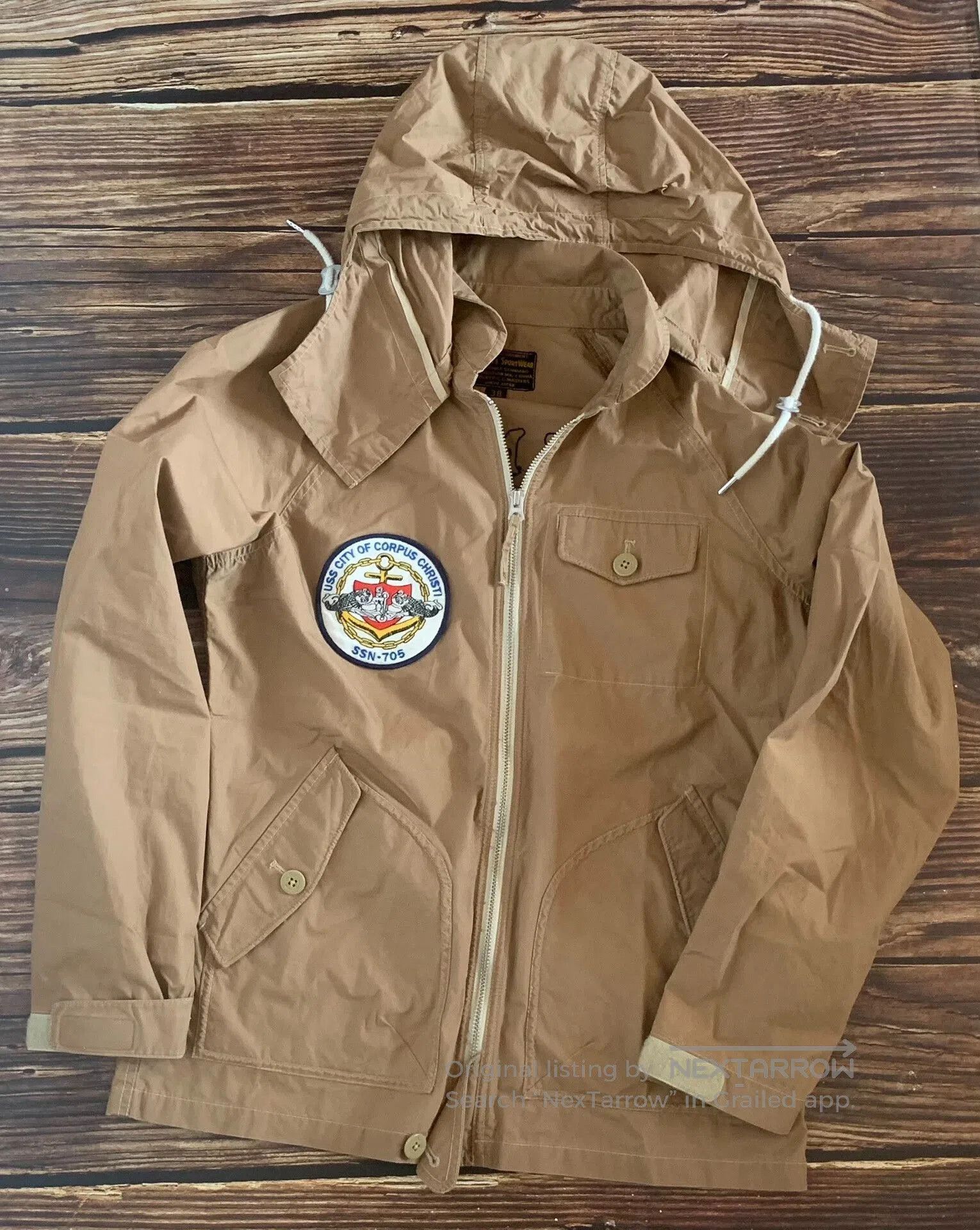 Pherrow's naval deck shirt with detachable hood. Size US M / EU 48-50 / 2 - 2 Thumbnail