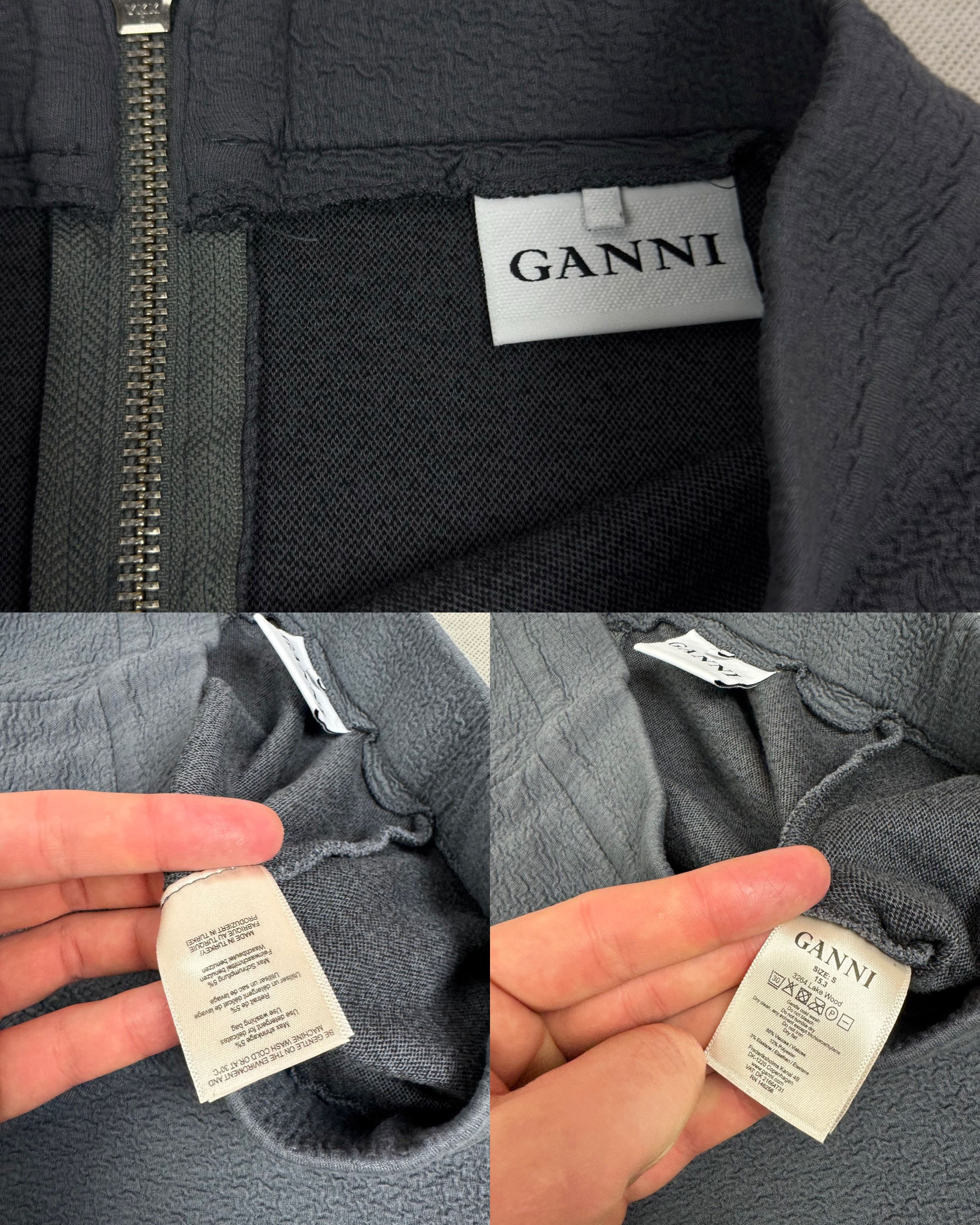 Ganni Ganni Lake Wood Women's Gray Straight & Pencil Skirt Small Size 30" / US 8 / IT 44 - 2 Thumbnail