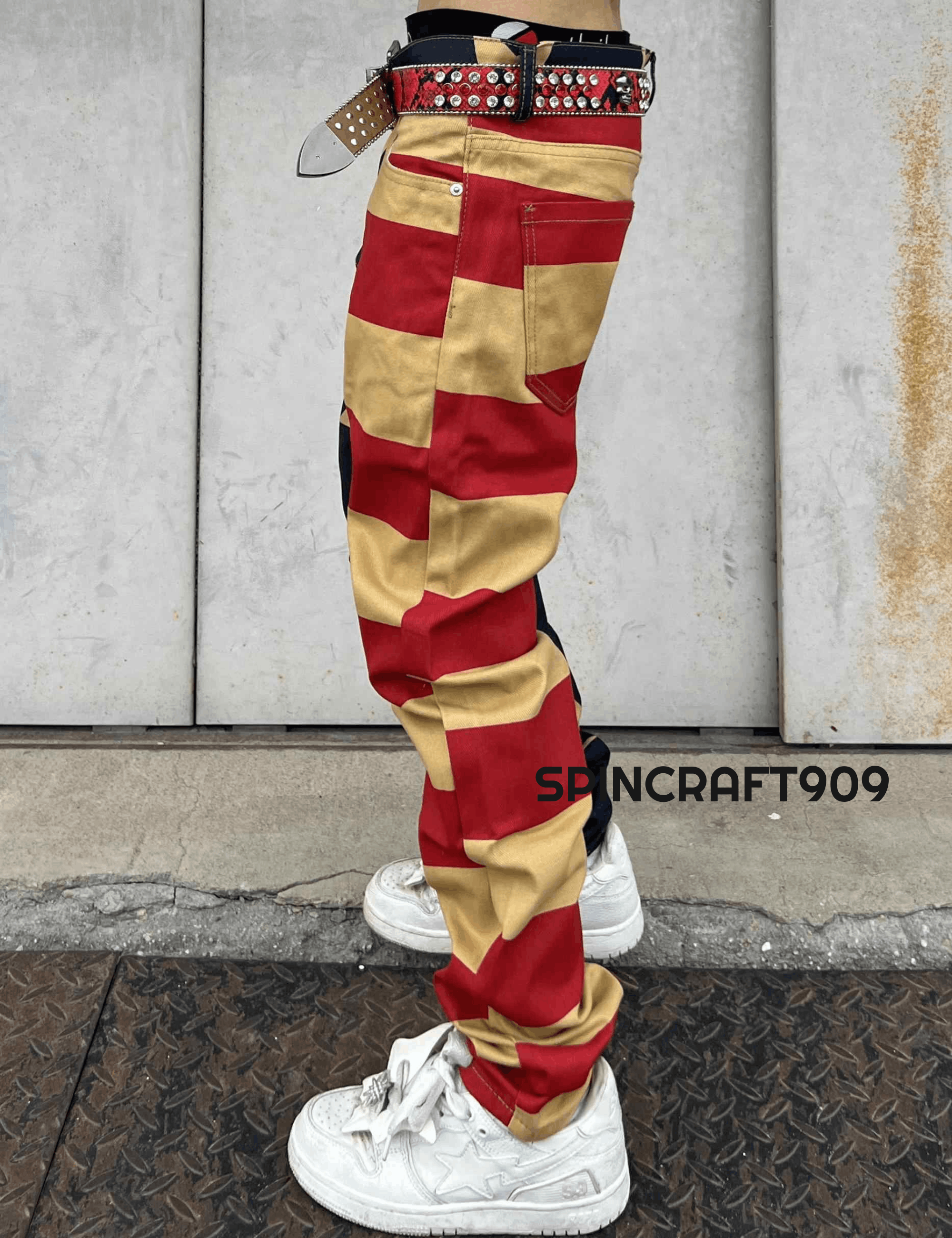 Jean American Flag Graphic Denim Jeans Size US 28 / EU 44 - 3 Thumbnail