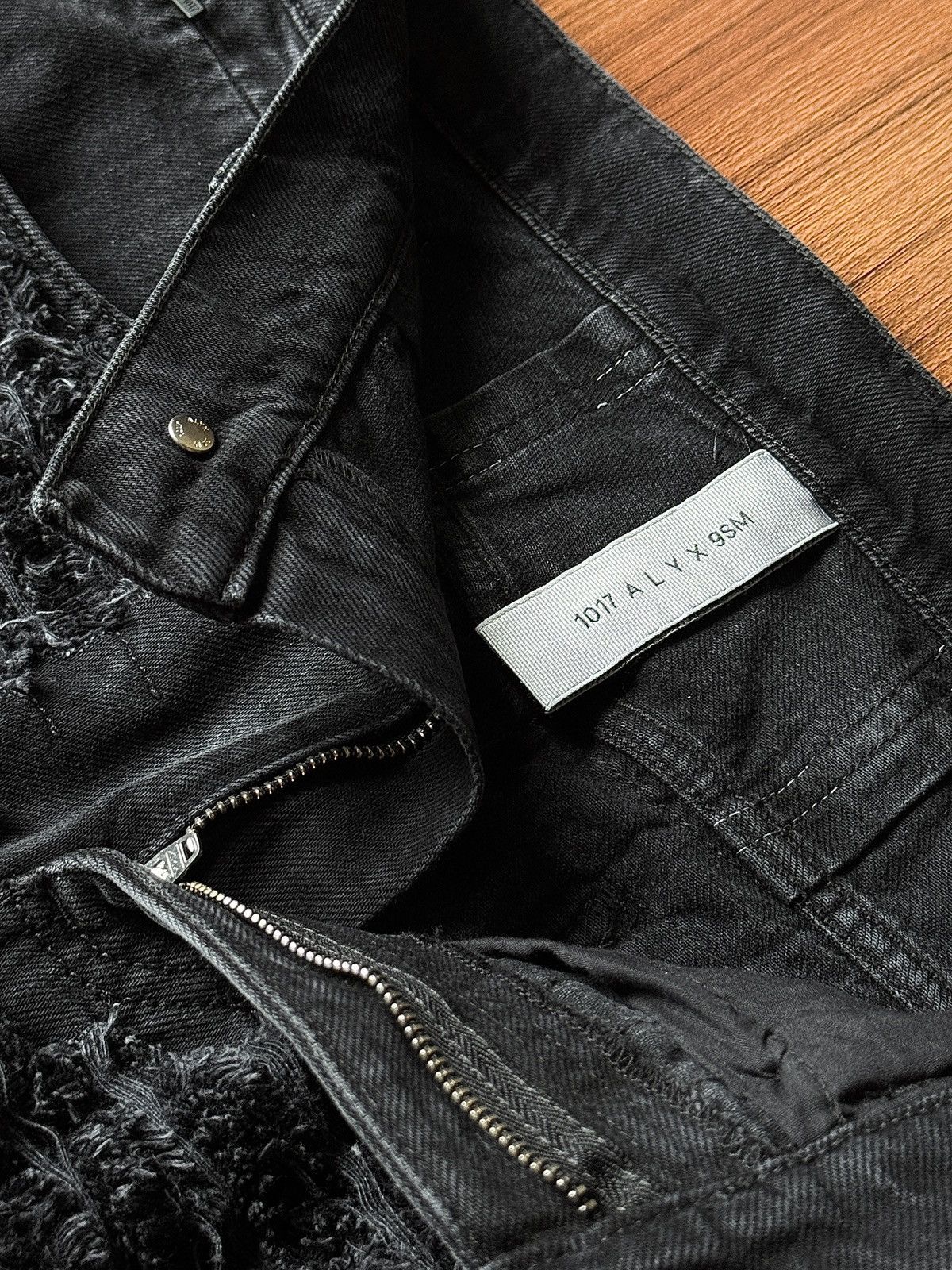 1017 ALYX 9SM × Blackmeans 1017 Alyx 9SM Blackmeans Distressed Jeans (2024) Black Size US 30 / EU 46 - 5 Thumbnail
