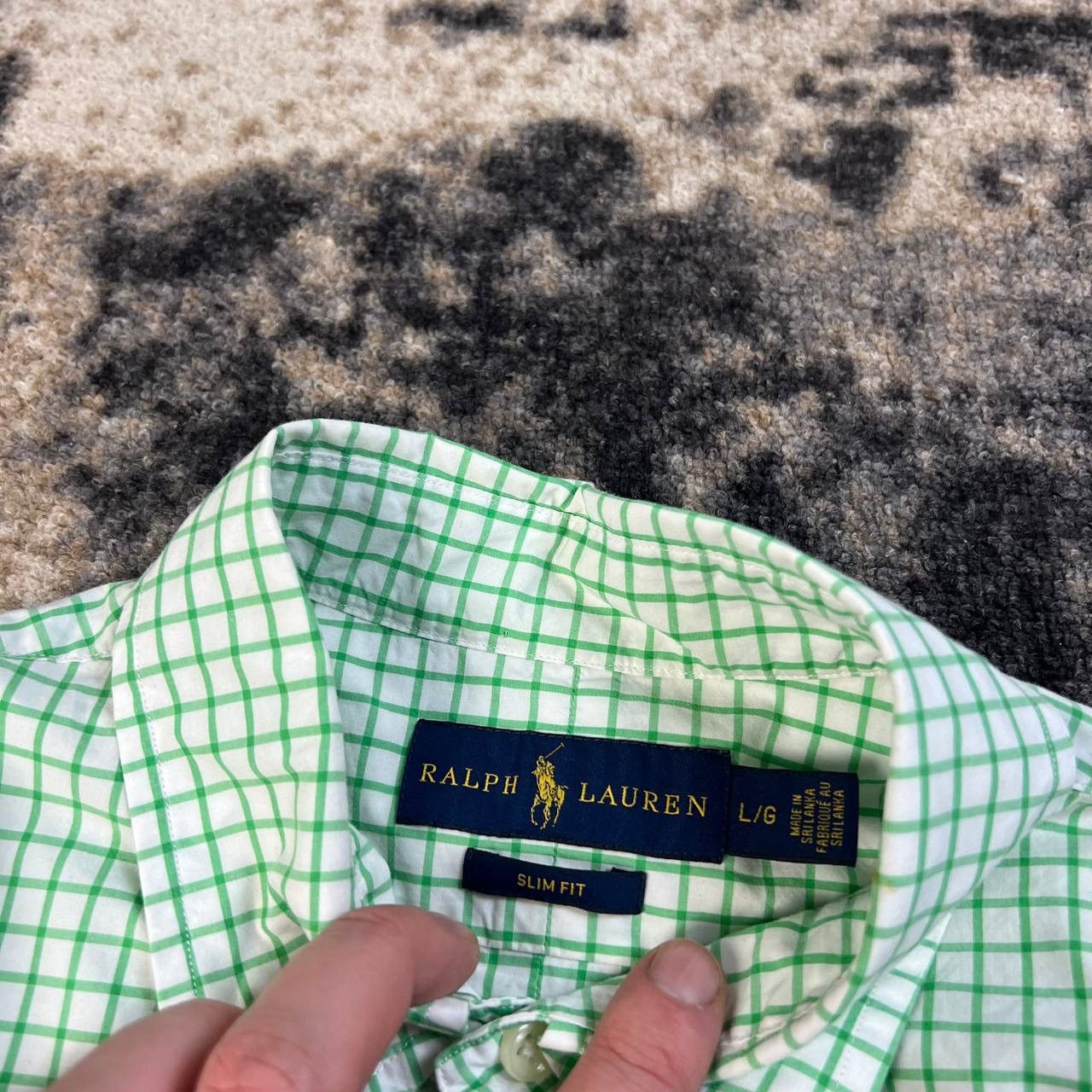 Polo Ralph Lauren Polo Ralph Lauren Luxury Mini Logo Checkered Button Up Shirt Size US L / EU 52-54 / 3 - 5 Thumbnail