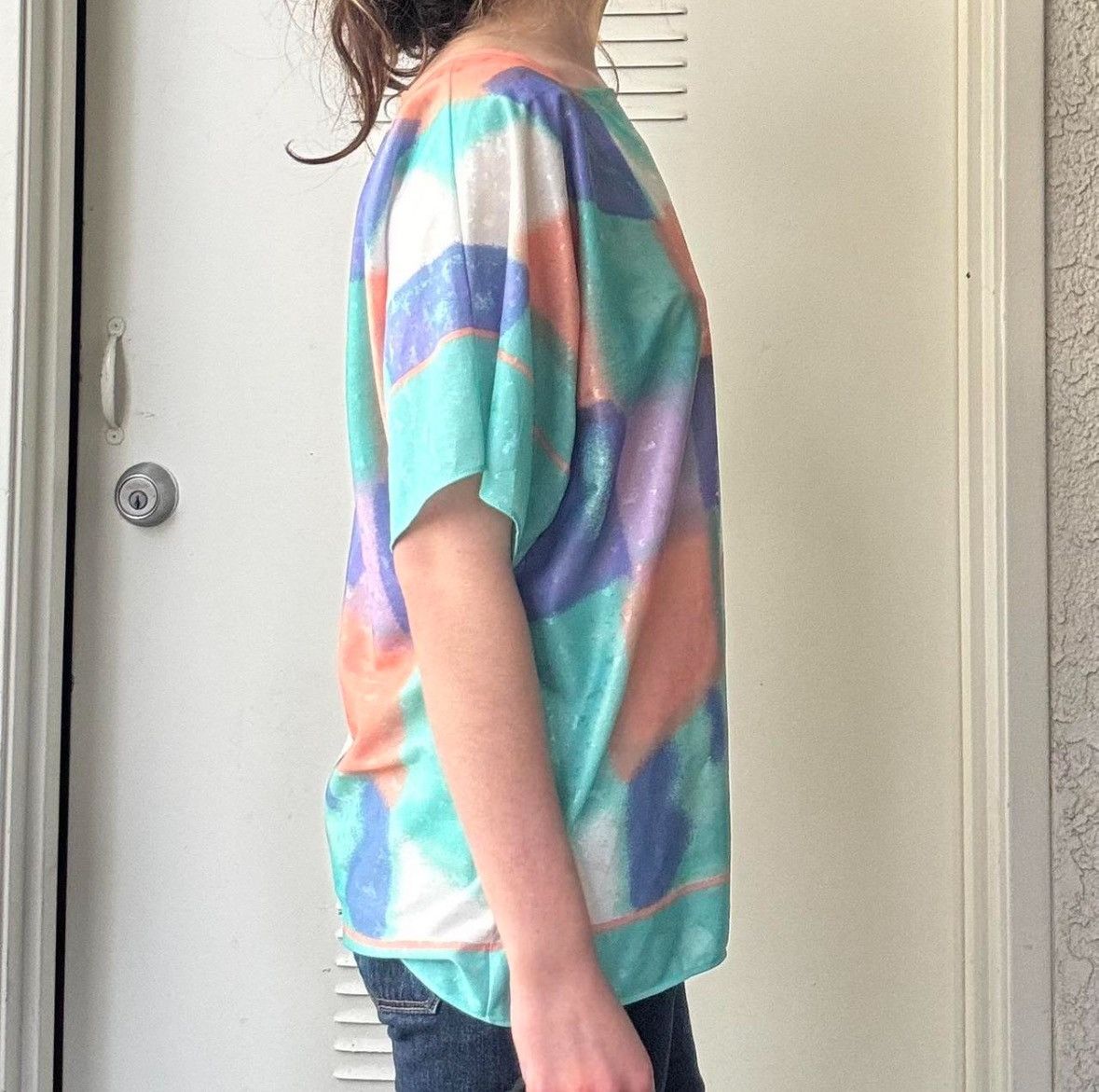 Other TRUE VINTAGE 80s AVANT GARDE PULLOVER TOP Size M / US 6-8 / IT 42-44 - 6 Thumbnail
