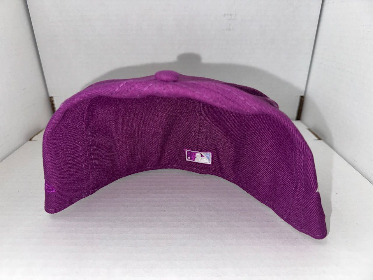 New Era ATL Braves Fitted, Violet Heart (Size 7 1/2) Size ONE SIZE - 3 Thumbnail