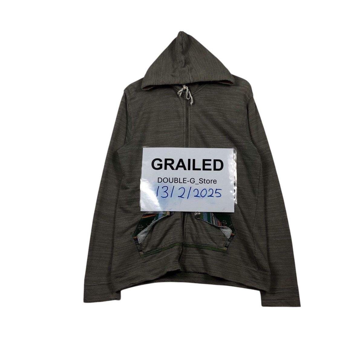 Japanese Brand Archive Culture Mix Hoodie Southwestern Woven Pocket Detail Size US L / EU 52-54 / 3 - 1 Thumbnail