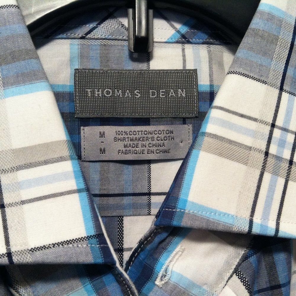 Thomas Dean THOMAS DEAN MENS NEW 100%COTTON CASUAL SHIRT SIZE: XL Size US XL / EU 56 / 4 - 3 Thumbnail