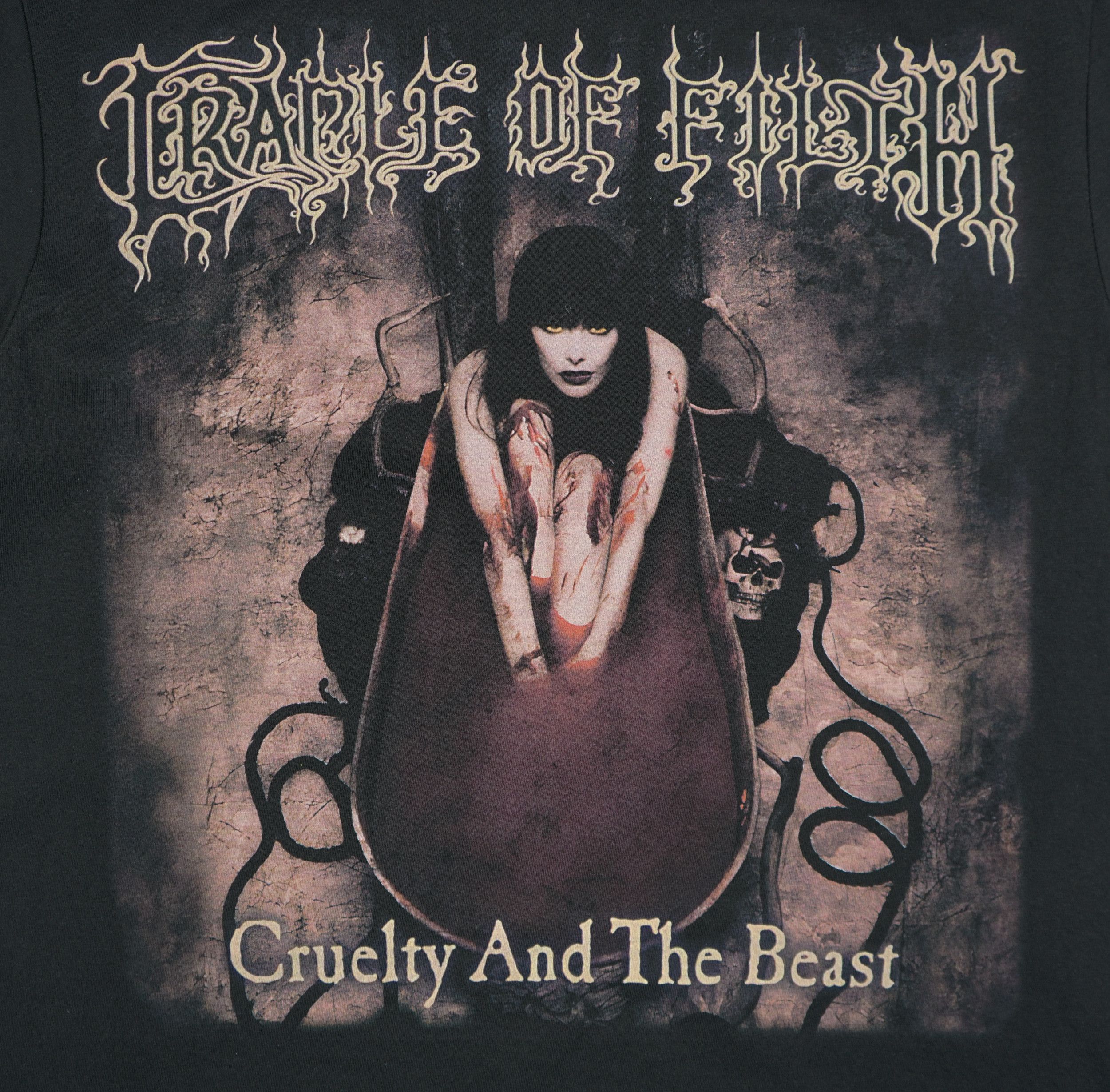 Band Tees × Vintage Vintage Cradle Of Filth Cruelty And The Beast T Shirt Size US XL / EU 56 / 4 - 2 Thumbnail