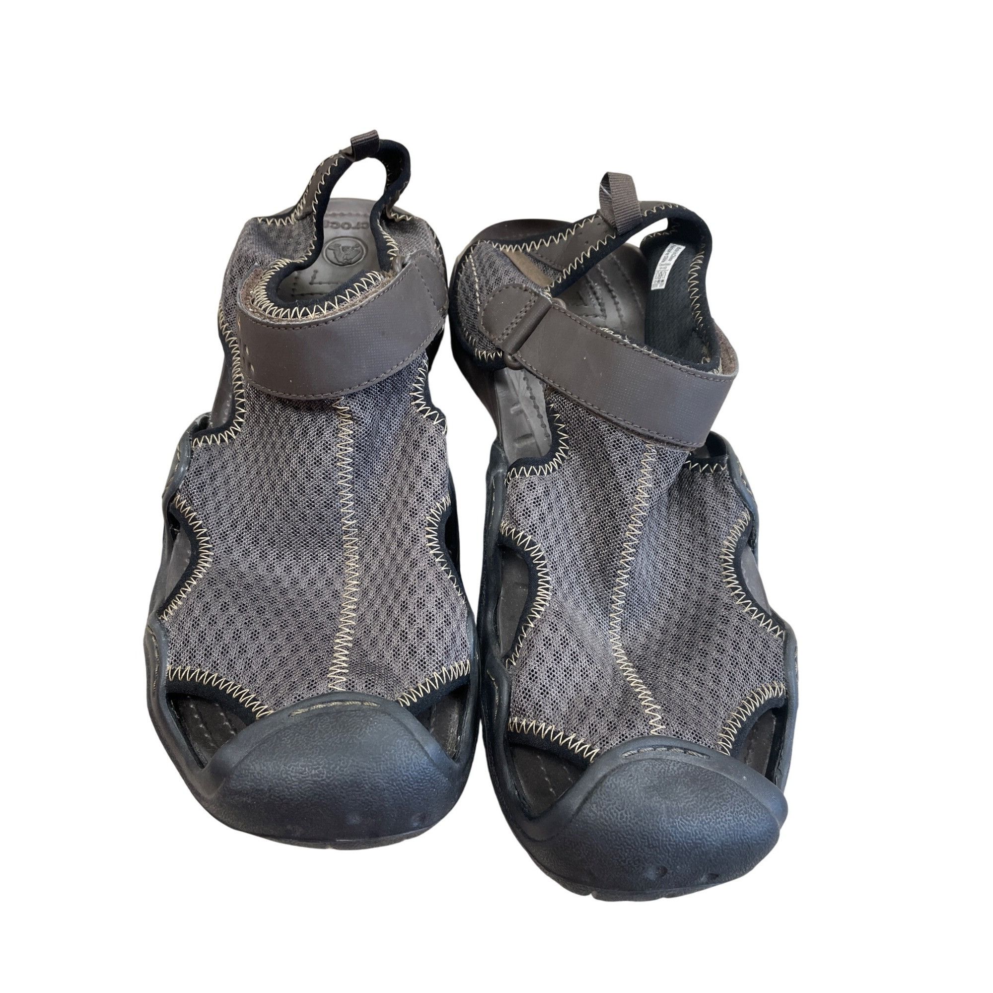 Crocs Crocs Mens Brown Swiftwater Sandals Shoes Size 12 SKU 8534 Size US 12 / EU 45 - 12 Thumbnail