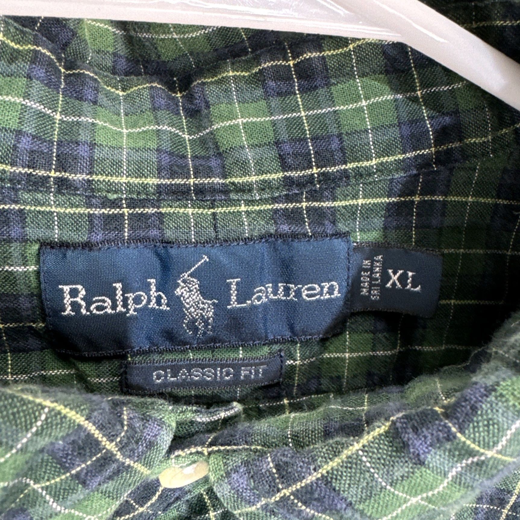 Polo Ralph Lauren VINTAGE Polo Ralph Lauren Mens Classic Fit Shirt XL Plaid Long Sleeve Button Size US XL / EU 56 / 4 - 2 Thumbnail