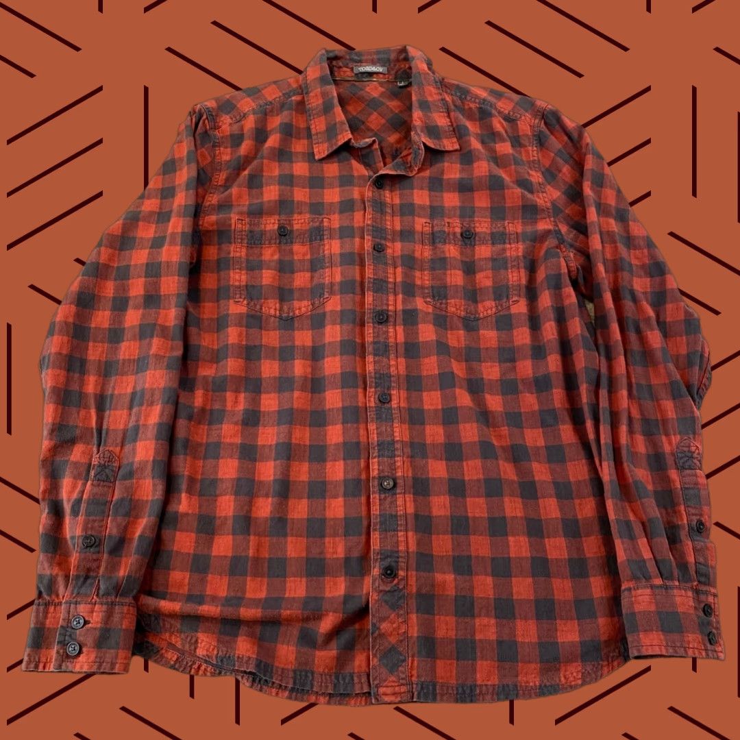 Toad&Co Toad & Co Smythy Shirt Men Black Red Plaid Lumberjack Button Up Hiking Climbing L Size US L / EU 52-54 / 3 - 1 Thumbnail