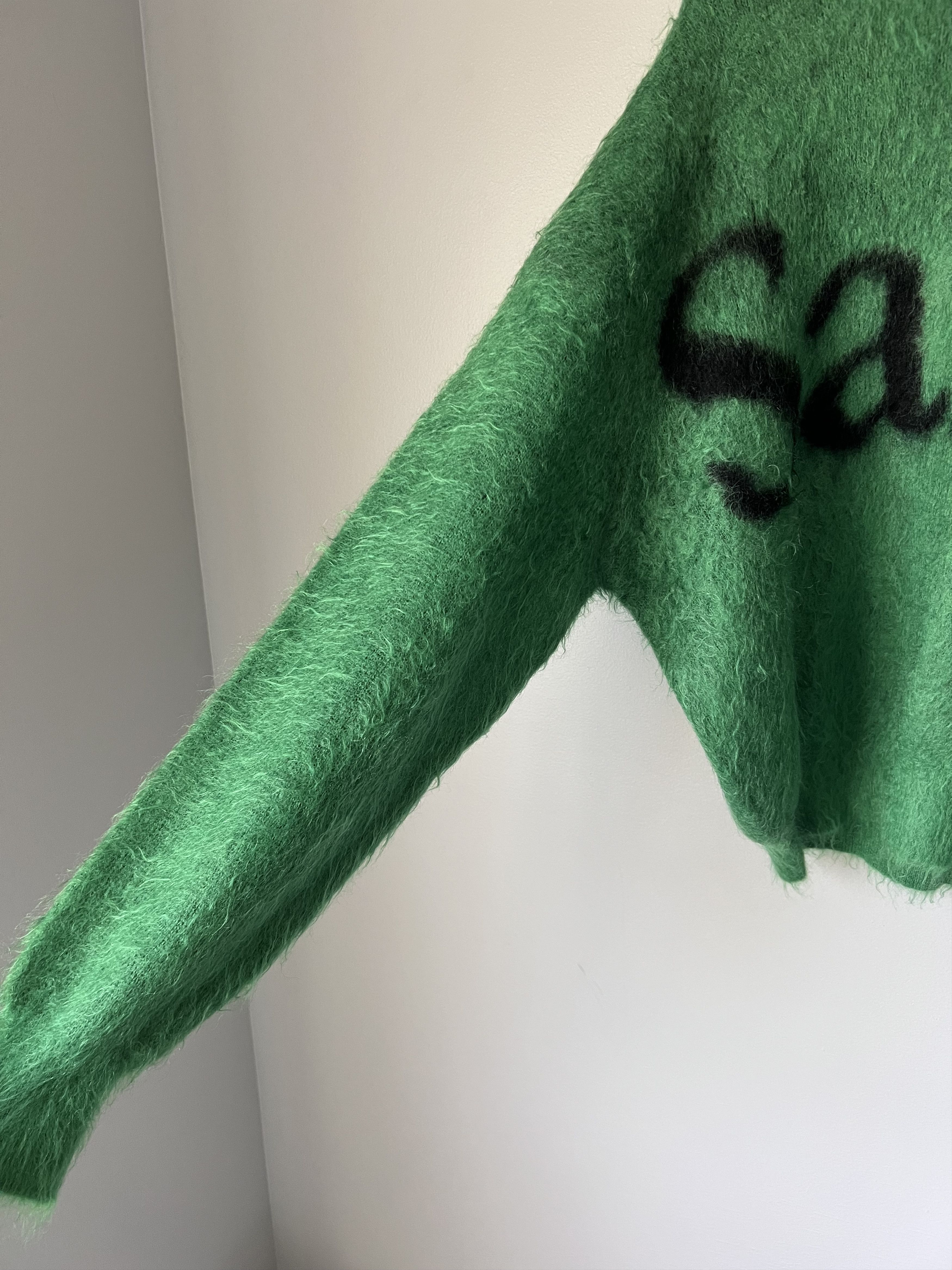 Saint Michael Saint Michael Mohair Crewneck Sweater in Green Size US XL / EU 56 / 4 - 4 Thumbnail