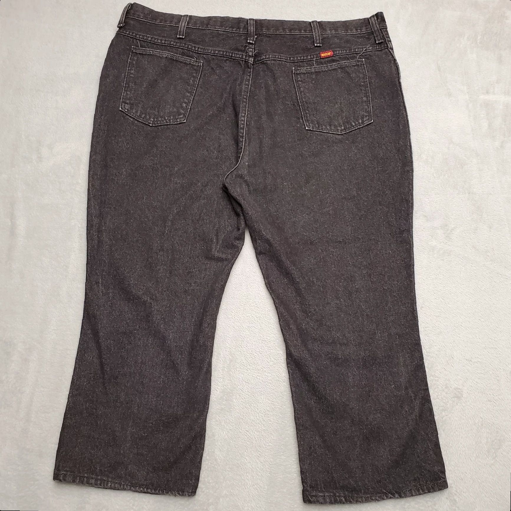 Vintage VINTAGE Rustler Mens Jeans 46x24 Black Denim 100% Cotton Made in USA Western American Casual Size US 30 / EU 46 - 4 Thumbnail