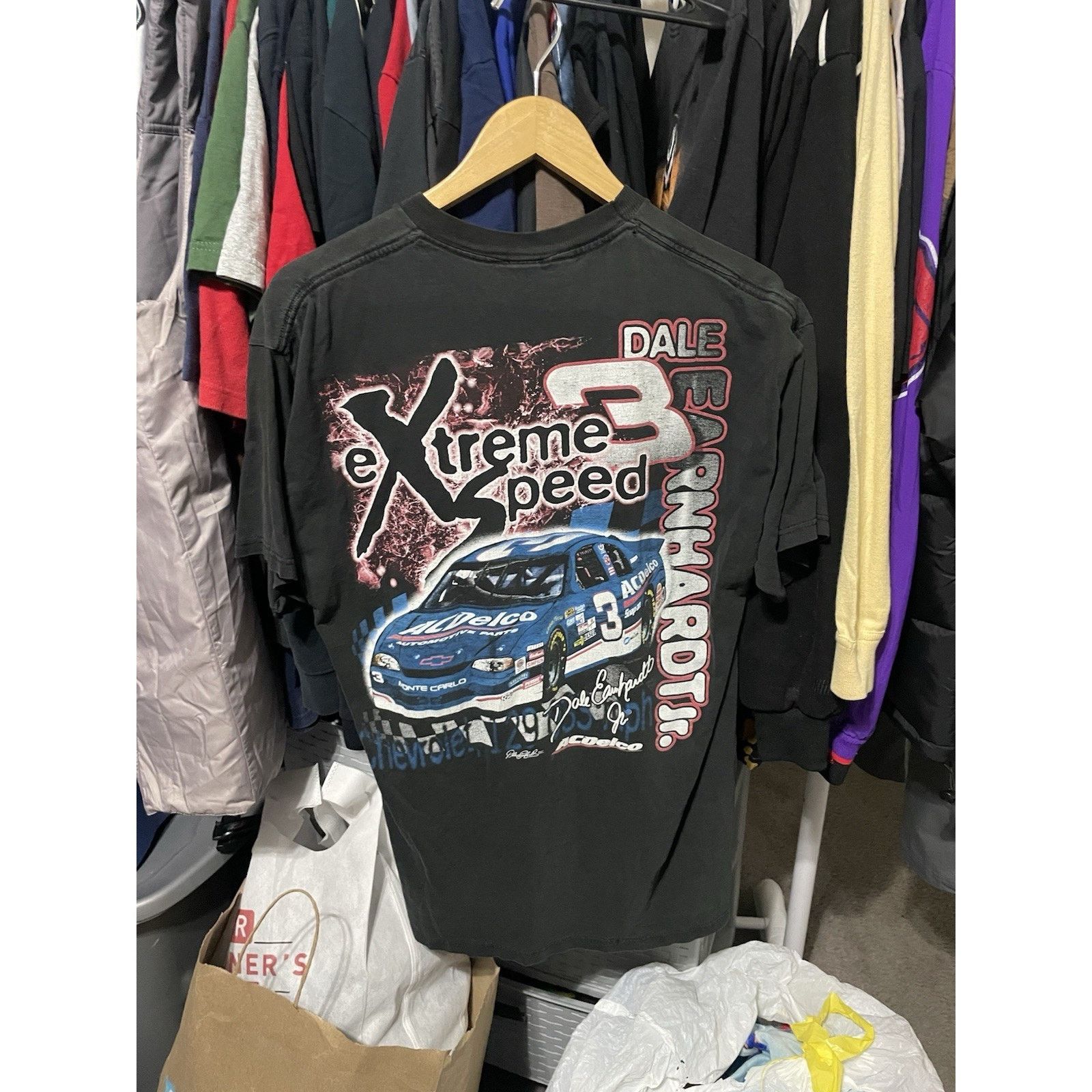 Gildan Size L- VTG Dale Earnhardt Jr. NASCAR Extreme Speed T-Shirt Size US L / EU 52-54 / 3 - 2 Thumbnail