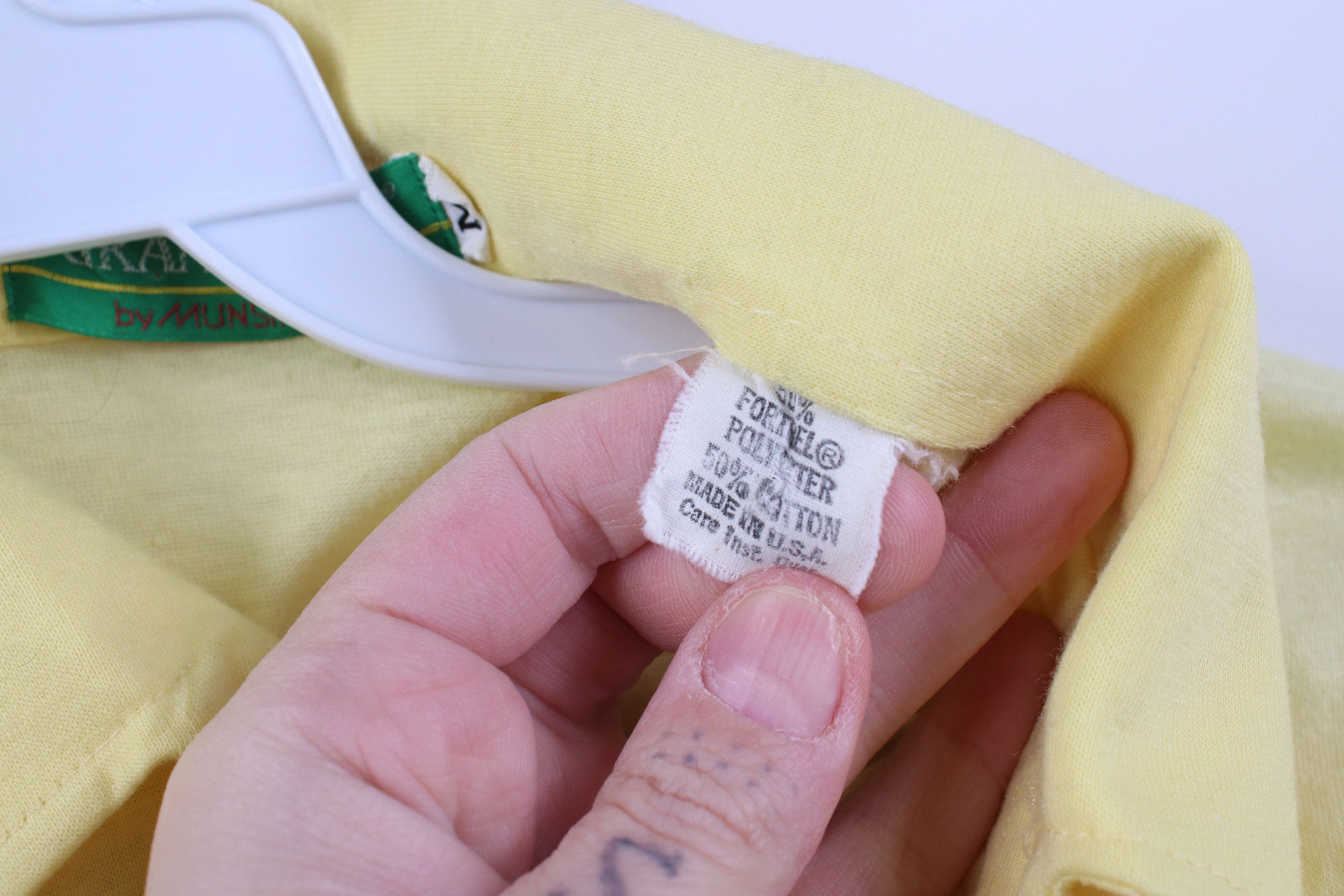 Vintage Vintage 80s Streetwear Collared Golf Polo Shirt Yellow USA Size US M / EU 48-50 / 2 - 9 Thumbnail