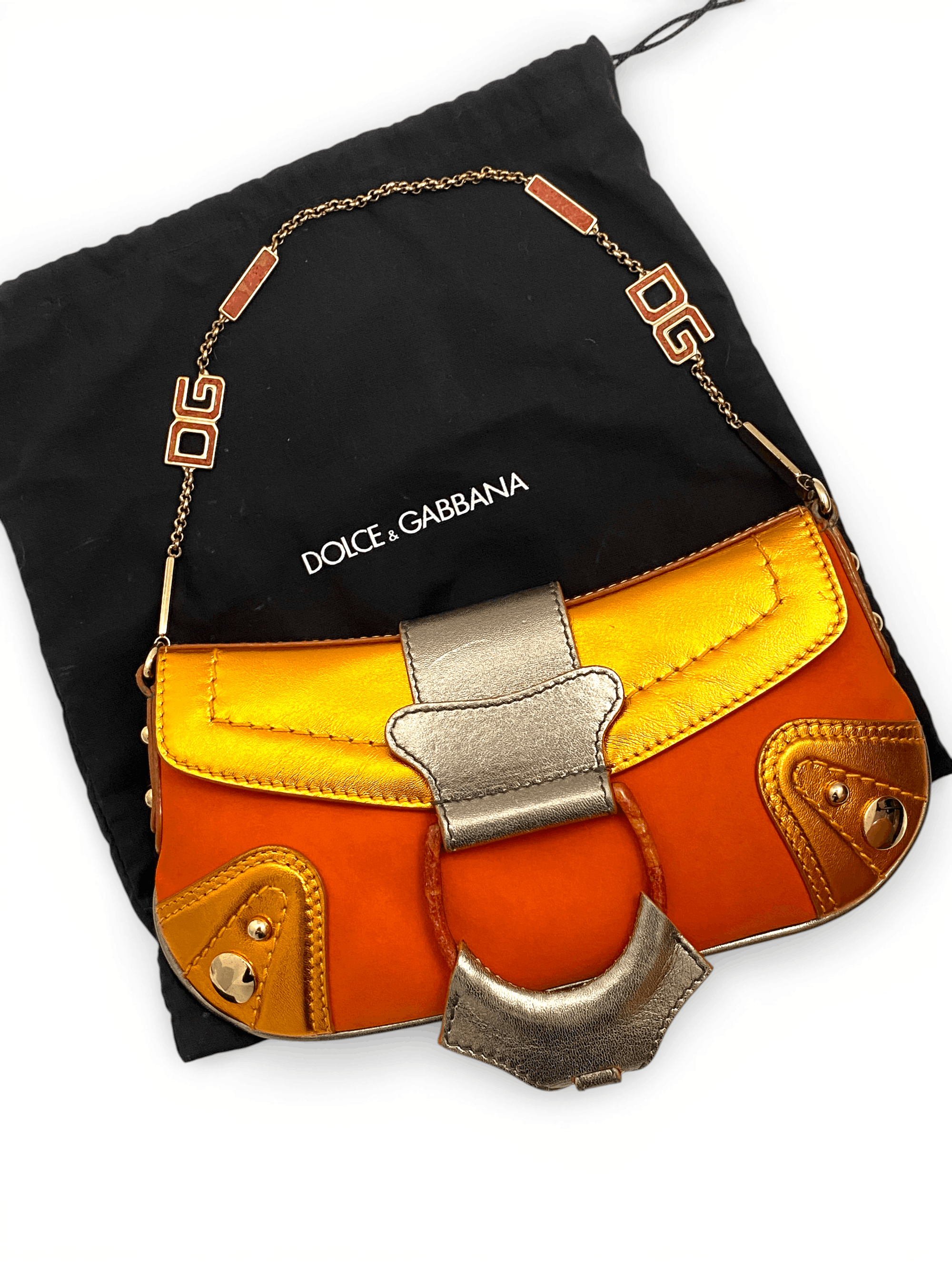 Dolce & Gabbana Dolce & Gabbana DG D-Ring Baguette Chain Shoulder Hand Bag Size ONE SIZE - 7 Thumbnail