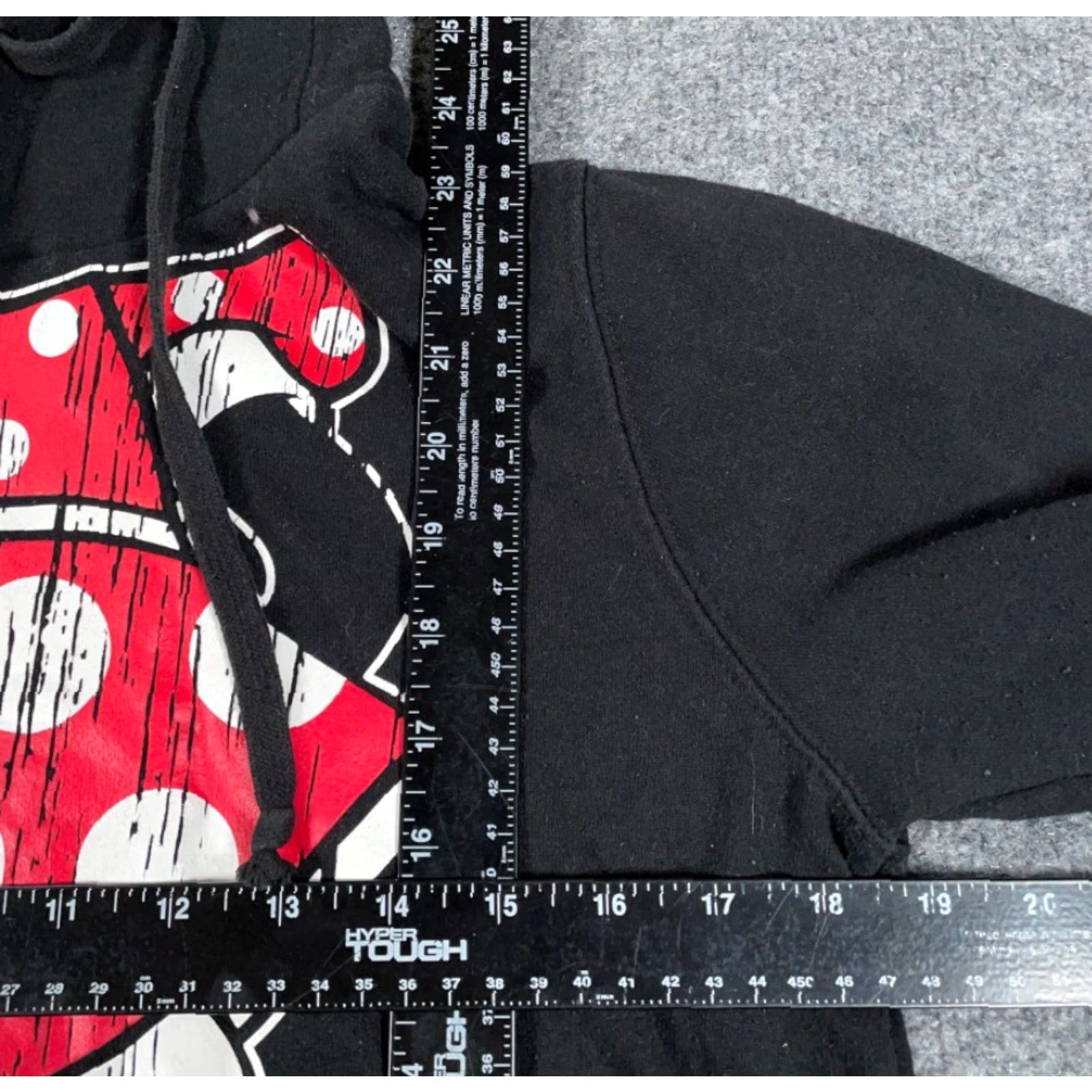 Disney Disney Parks Authentic Minnie Mouse Hoodie Women's Medium Sweatshirt with Ears Size M / US 6-8 / IT 42-44 - 4 Thumbnail