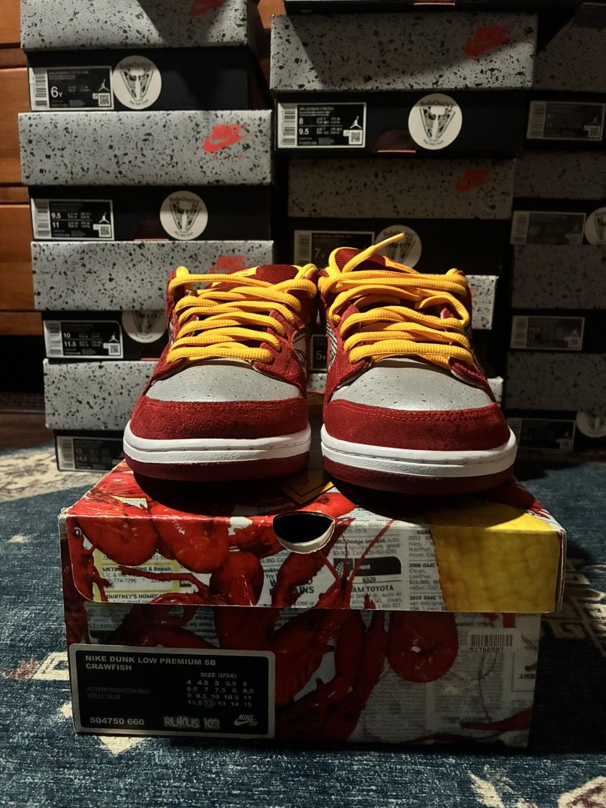 Nike SB Special Box Nike Sb Dunk Low Rukus Crawfish Size US 12 / EU 45 - 5 Thumbnail