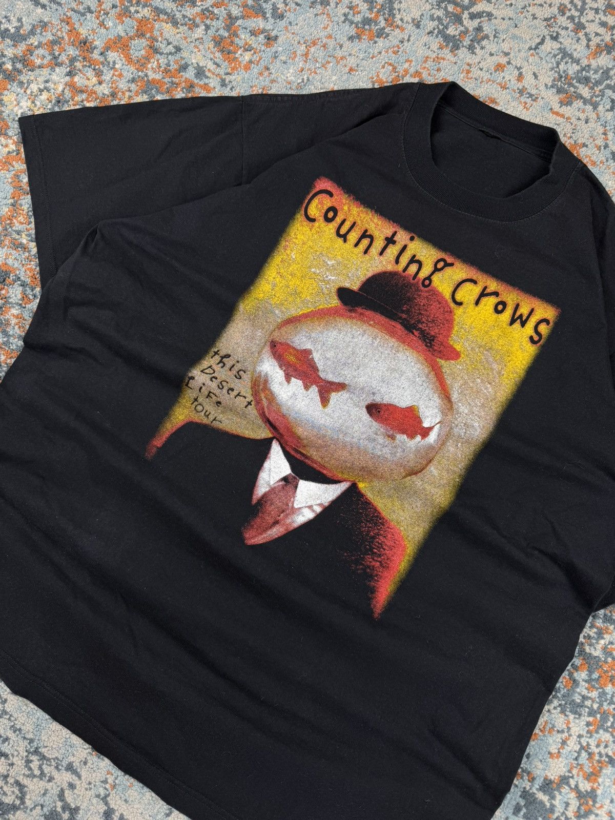 Band Tees × Vintage Vintage 90s Counting Crows this desert life tour graphic tee Size US XL / EU 56 / 4 - 5 Thumbnail