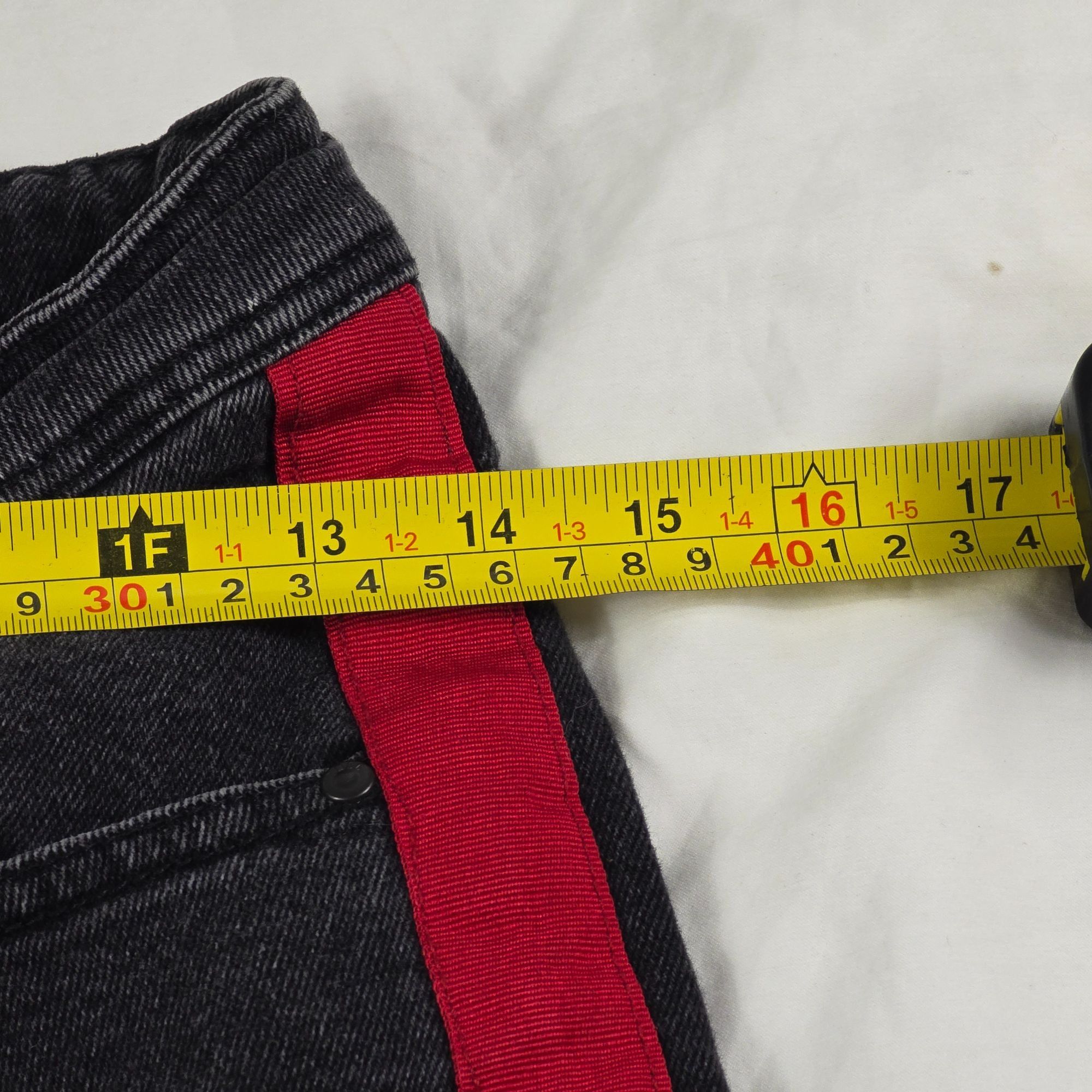 Zara Zara Womens Size 30 Skinny Jeans Black With Red Side Stripe Size 30" / US 8 / IT 44 - 8 Thumbnail