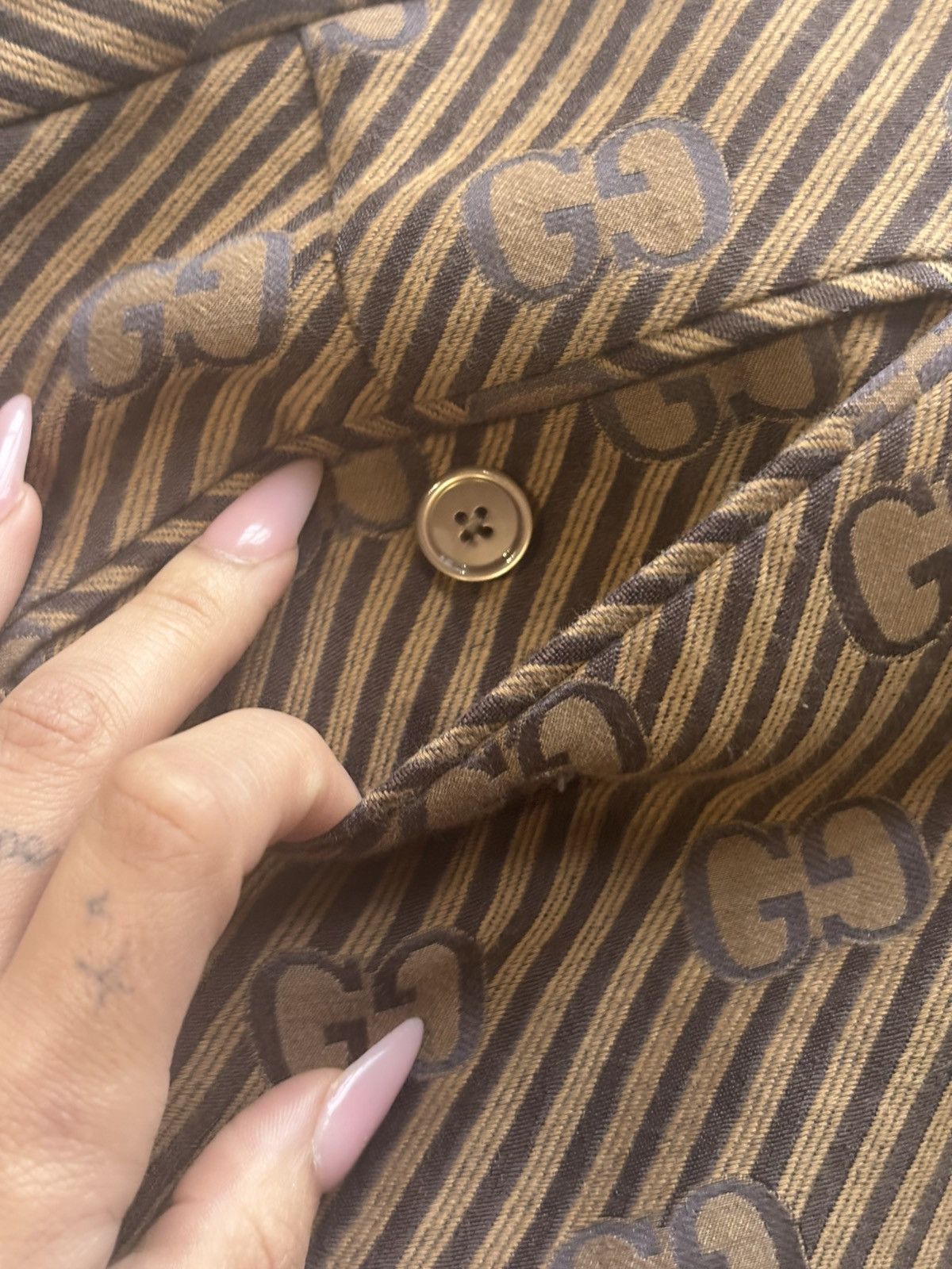 Gucci GUCCI MONOGRAM MENS TROUSERS SIZE 32 Size US 32 / EU 48 - 6 Thumbnail
