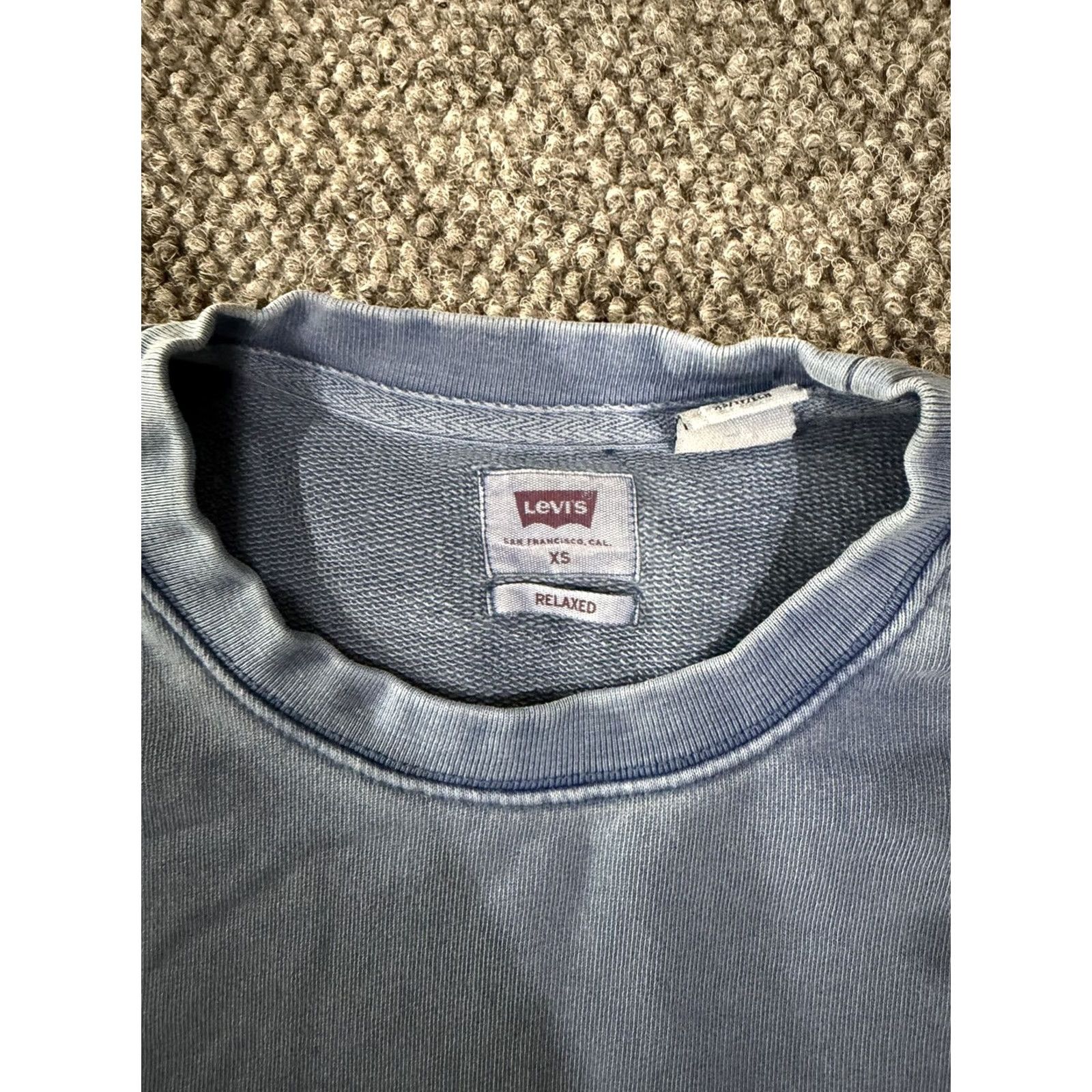Levi's Levi's Sweatshirt Mens XS Blue Crewneck Pullover Logo Graphic Cotton Relaxed Size US XS / EU 42 / 0 - 4 Thumbnail