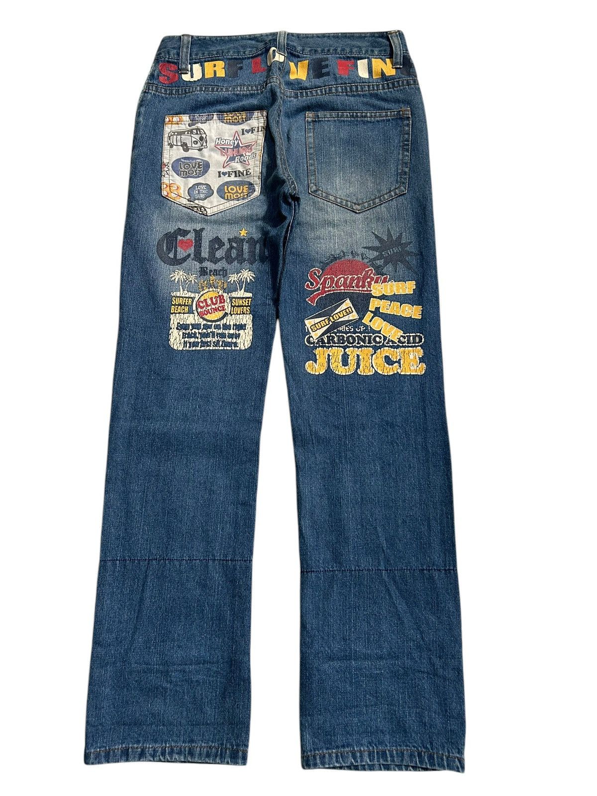 Japanese Brand × Kapital × Vintage SURF AND LOVE Vintage Design Denim Jeans Size US 32 / EU 48 - 9 Thumbnail