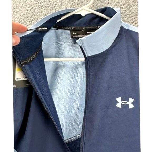 Under Armour Under Armour Jacket Mens M Storm Windstrike Blue Golf Pullover Zip 1/4 NEW A3 Size US M / EU 48-50 / 2 - 7 Thumbnail