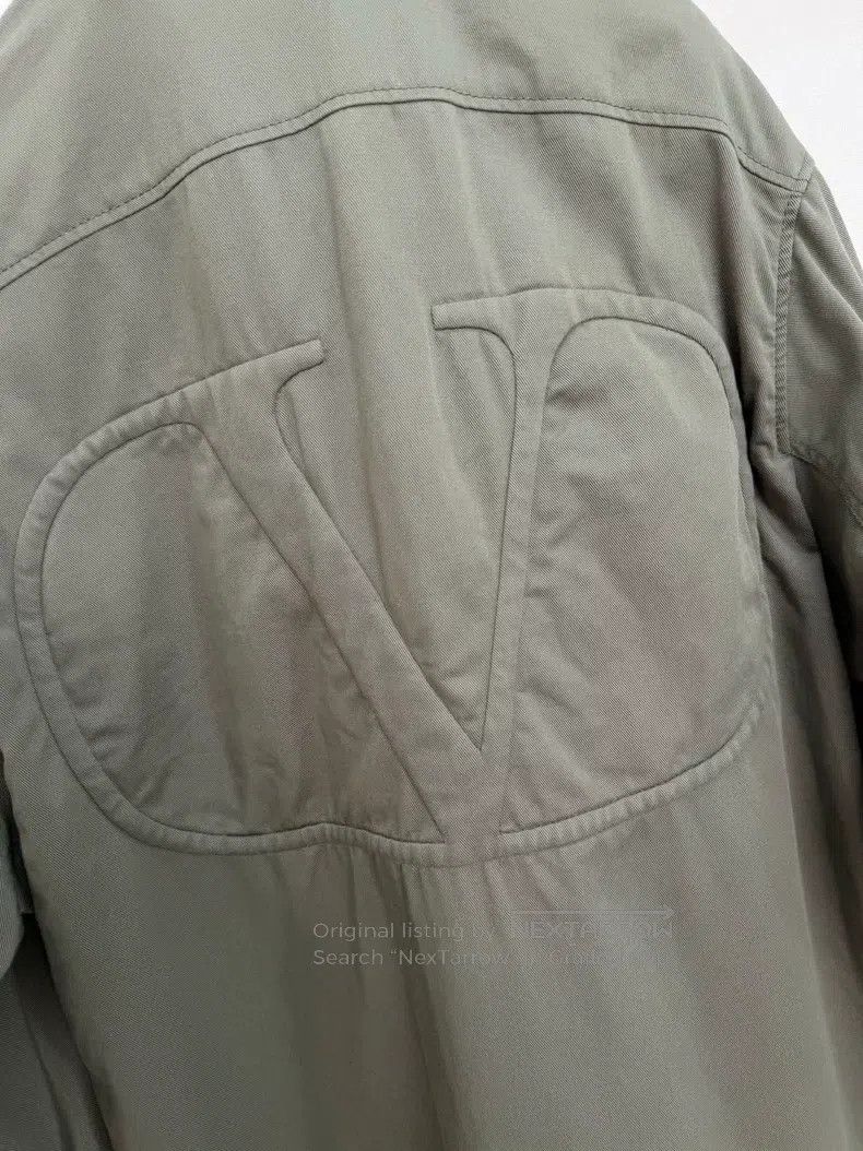 Valentino Valentino Army green denim jacket Size US XXS / EU 40 - 3 Thumbnail