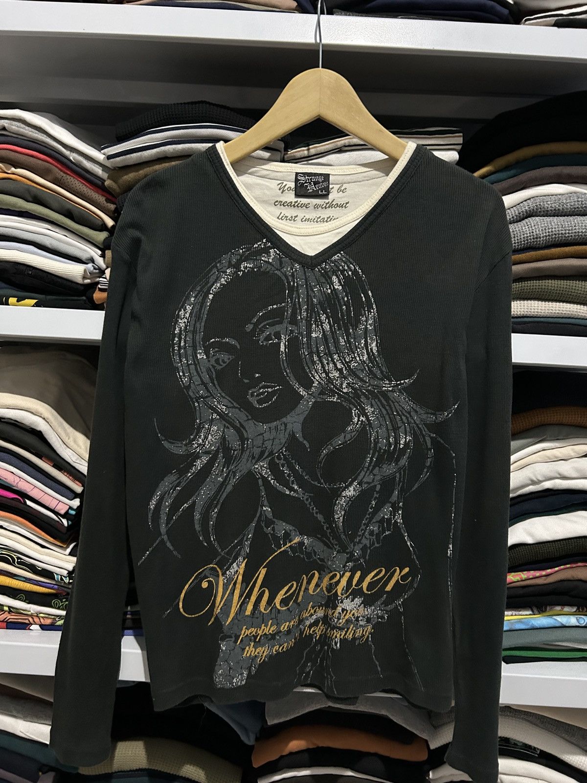Japanese Brand Strange Heaven longsleeve by hysteric style Size US XL / EU 56 / 4 - 1 Thumbnail
