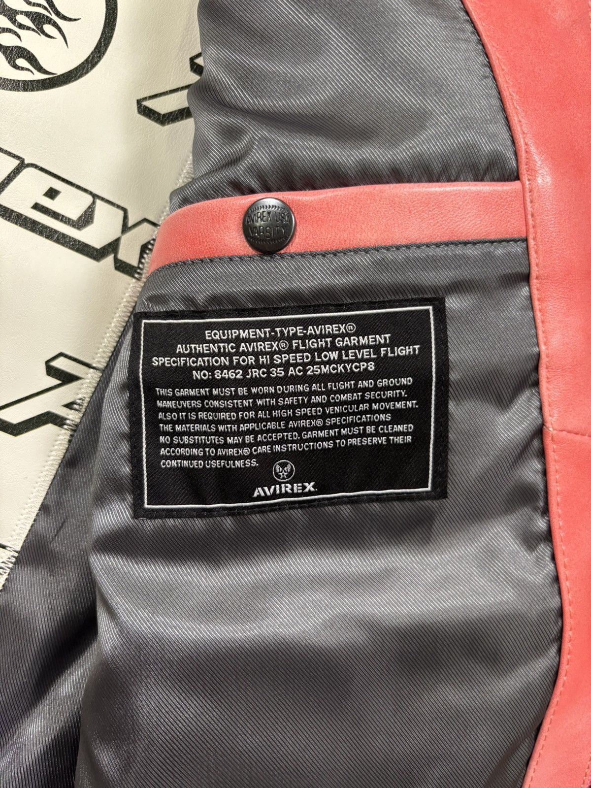 Avirex × HELLSTAR Hellstar x Avirex Jacket, Salvage Red Size US XL / EU 56 / 4 - 12 Thumbnail
