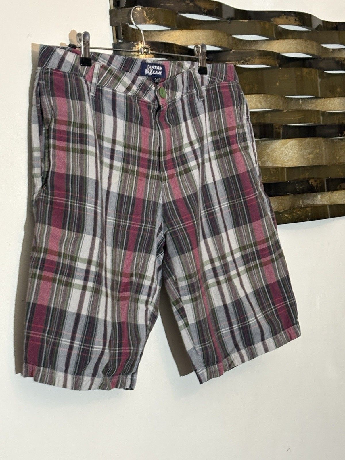 Canterbury of New Zealand Canterbury Of New Zealand Mens Plaid Linen Cotton Shorts 34 Size US 34 / EU 50 - 2 Thumbnail