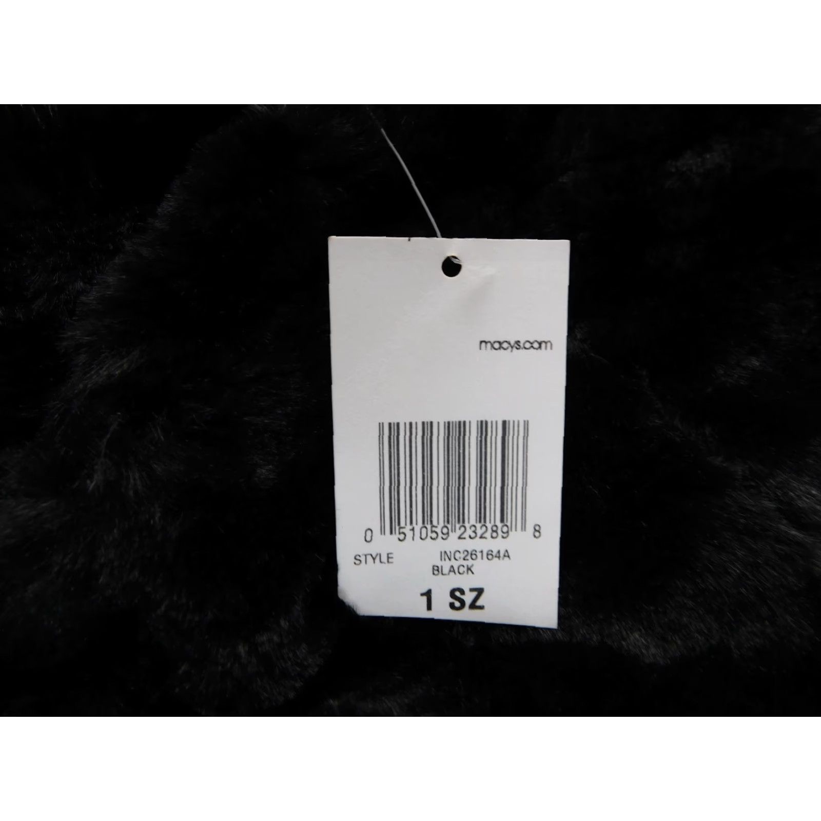 Vintage VINTAGE INC International Concepts Beaded Faux Fur Cowl Neck Scarf Black #2422 Size ONE SIZE - 6 Thumbnail