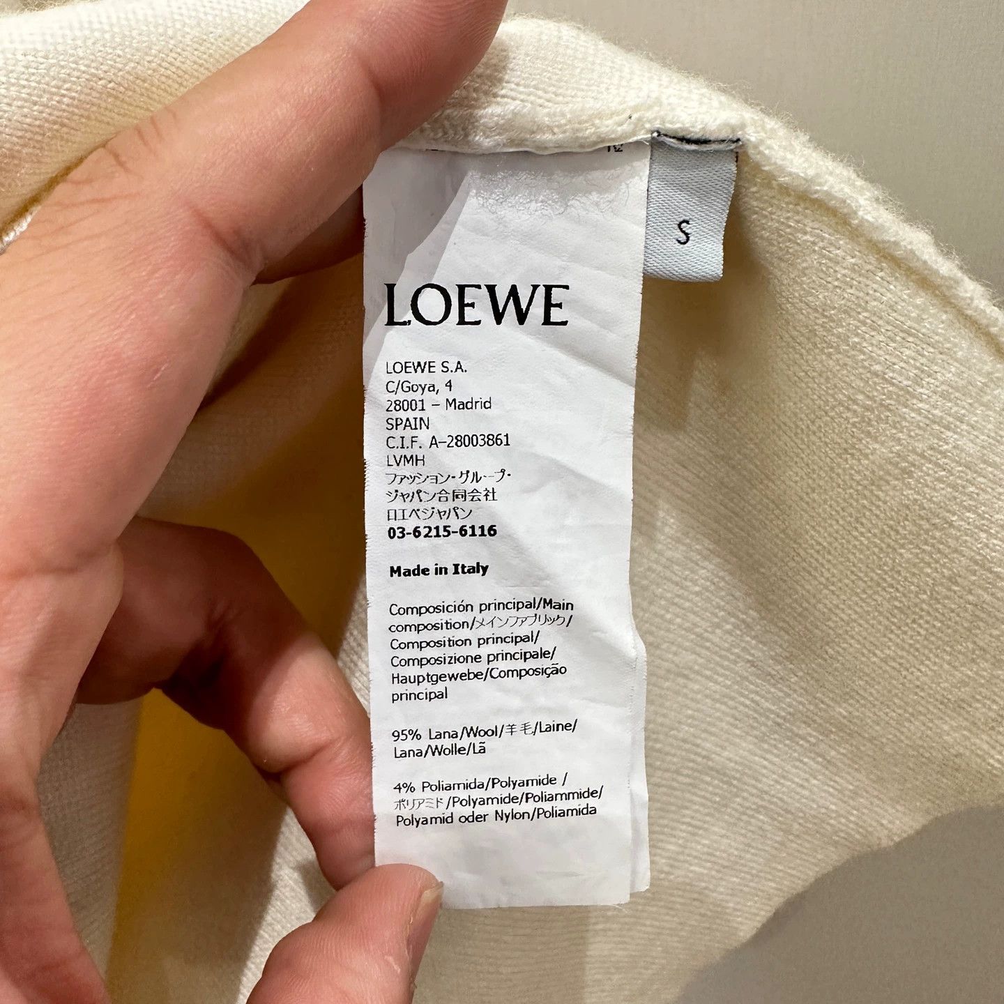 Loewe Loewe Apr311 Big Logo Embroidered Wool Zip Jacket S Size S / US 4 / IT 40 - 4 Thumbnail