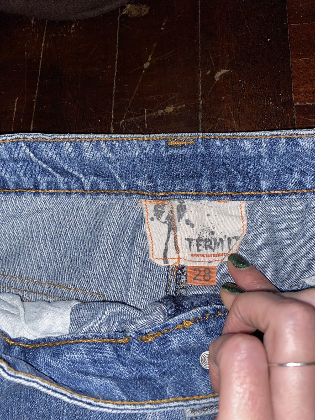 Hysteric Glamour × Japanese Brand Grunge Punk Boot cut Zippers Y2k Distressed Denim Jeans Size 28" / US 6 / IT 42 - 7 Thumbnail