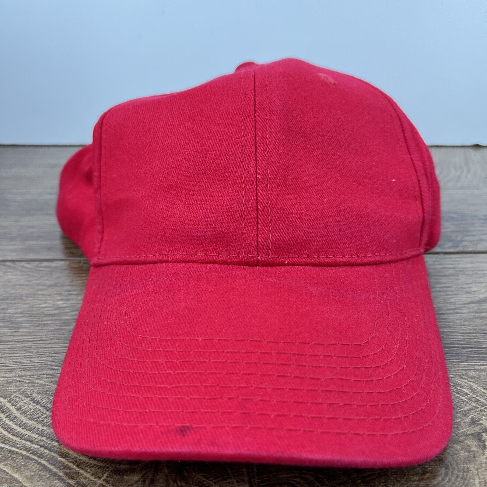 Other Plain Red Hat Baseball Cap Red Hat Adjustable Adult Size Hat Size ONE SIZE - 1 Thumbnail