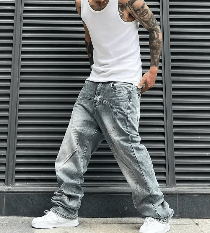 Jean Washed distressed blue jeans Size US 30 / EU 46 - 4 Thumbnail