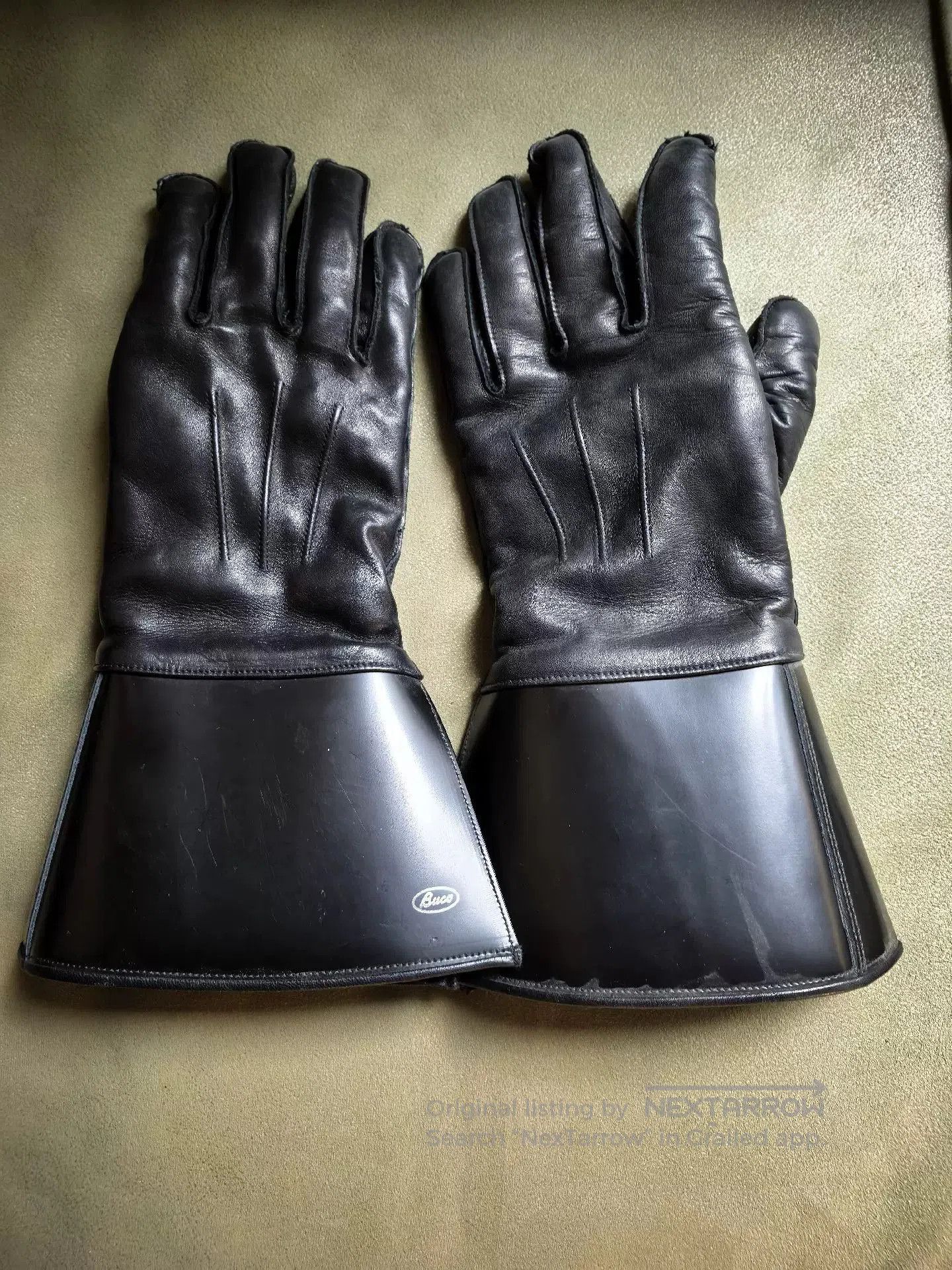 Buco BUCO Leather Biker Gloves with Fleece Lining. Size ONE SIZE - 7 Thumbnail