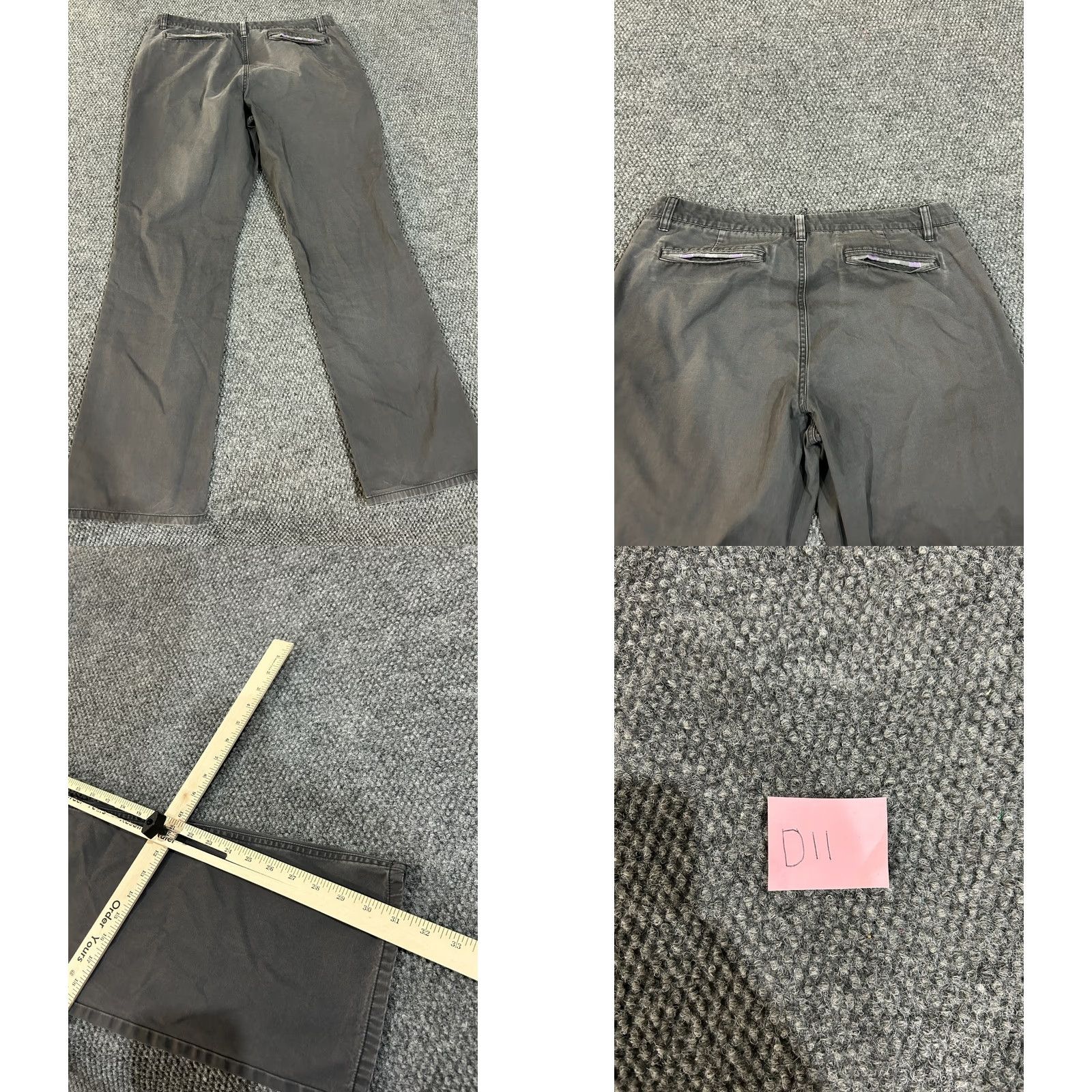 Bonobos Bonobos Washed Chinos Pants Mens 35x32 Gray Straight Fit Casual Everyday Wear Size US 35 - 8 Thumbnail