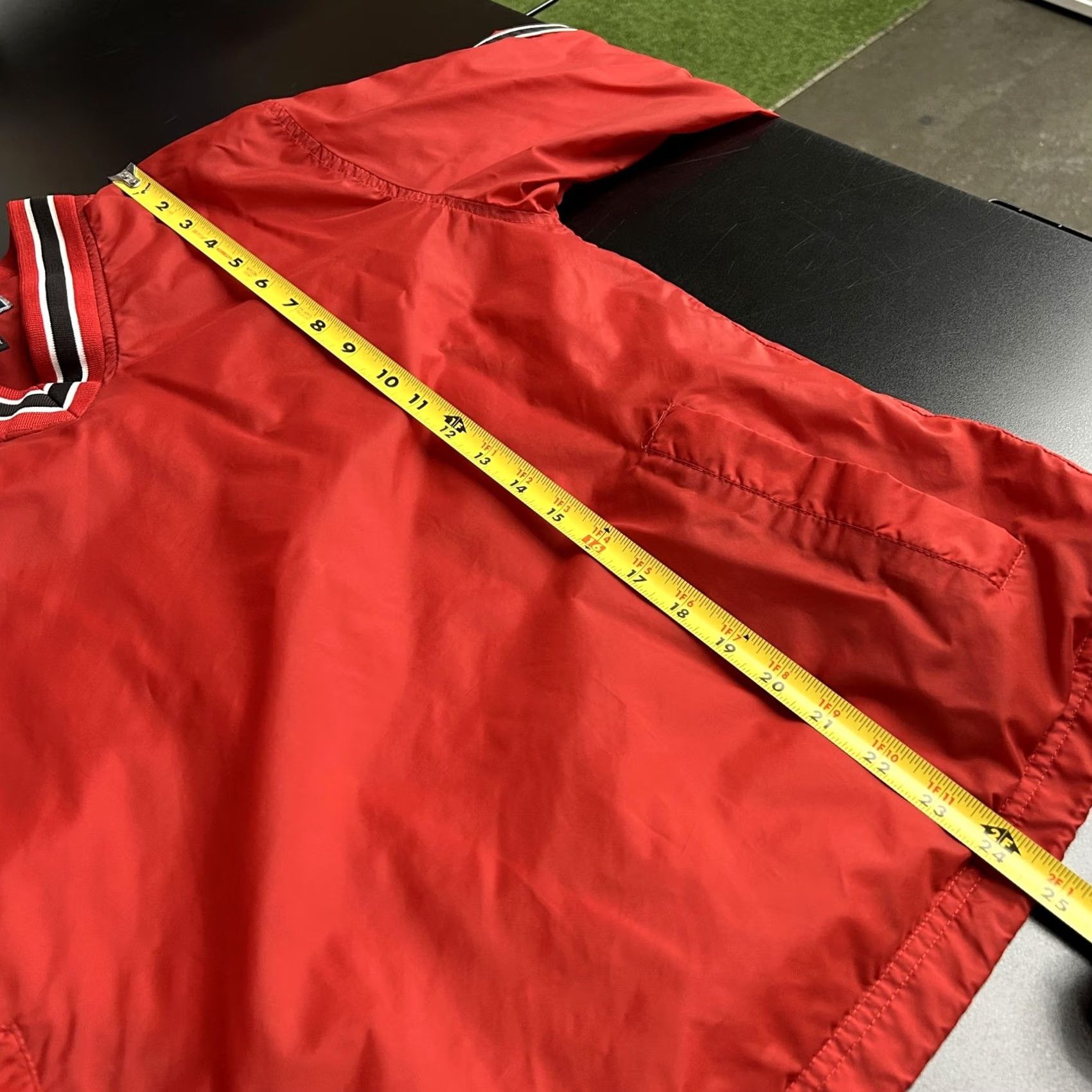 Holloway Holloway Jacket Mens Small Red V Neck Pullover Windbreaker Nylon Athletic Stripe Size US S / EU 44-46 / 1 - 5 Thumbnail