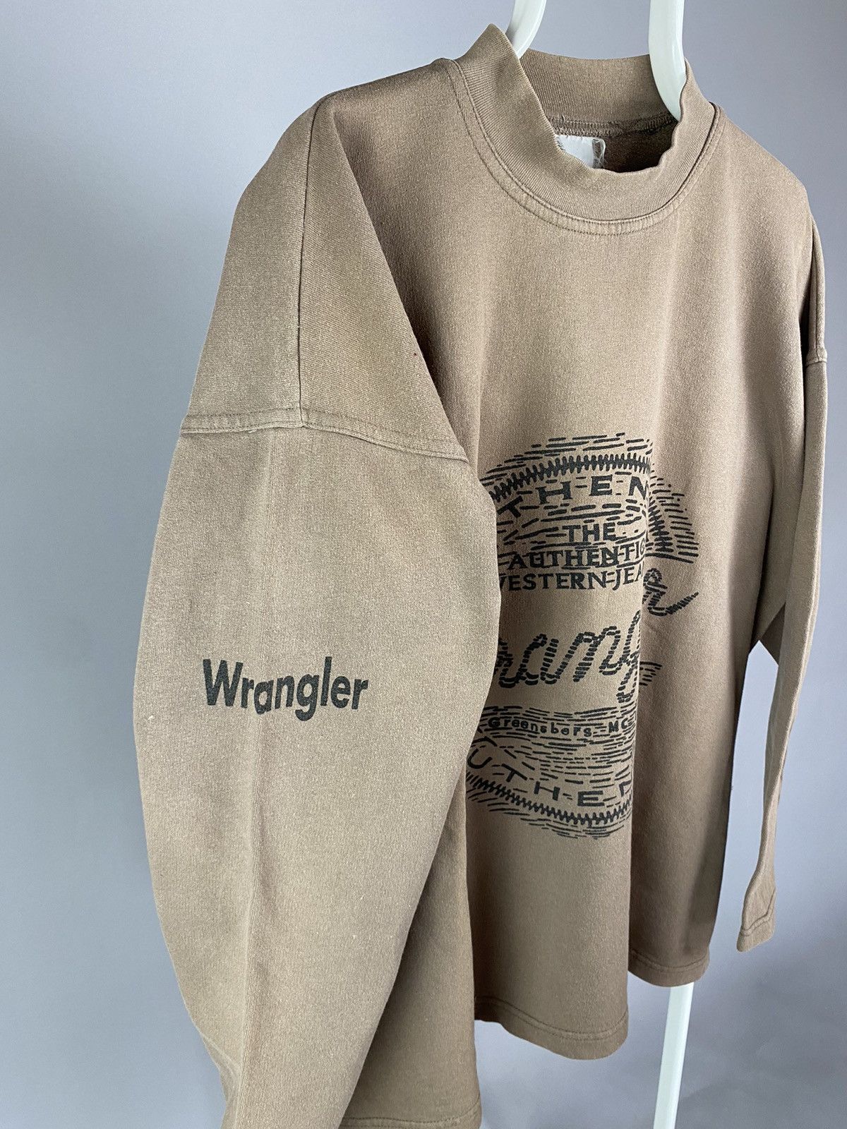 Vintage × Wrangler Wrangler Vintage Crewneck Sweatshirt – Brown Size US XL / EU 56 / 4 - 4 Thumbnail