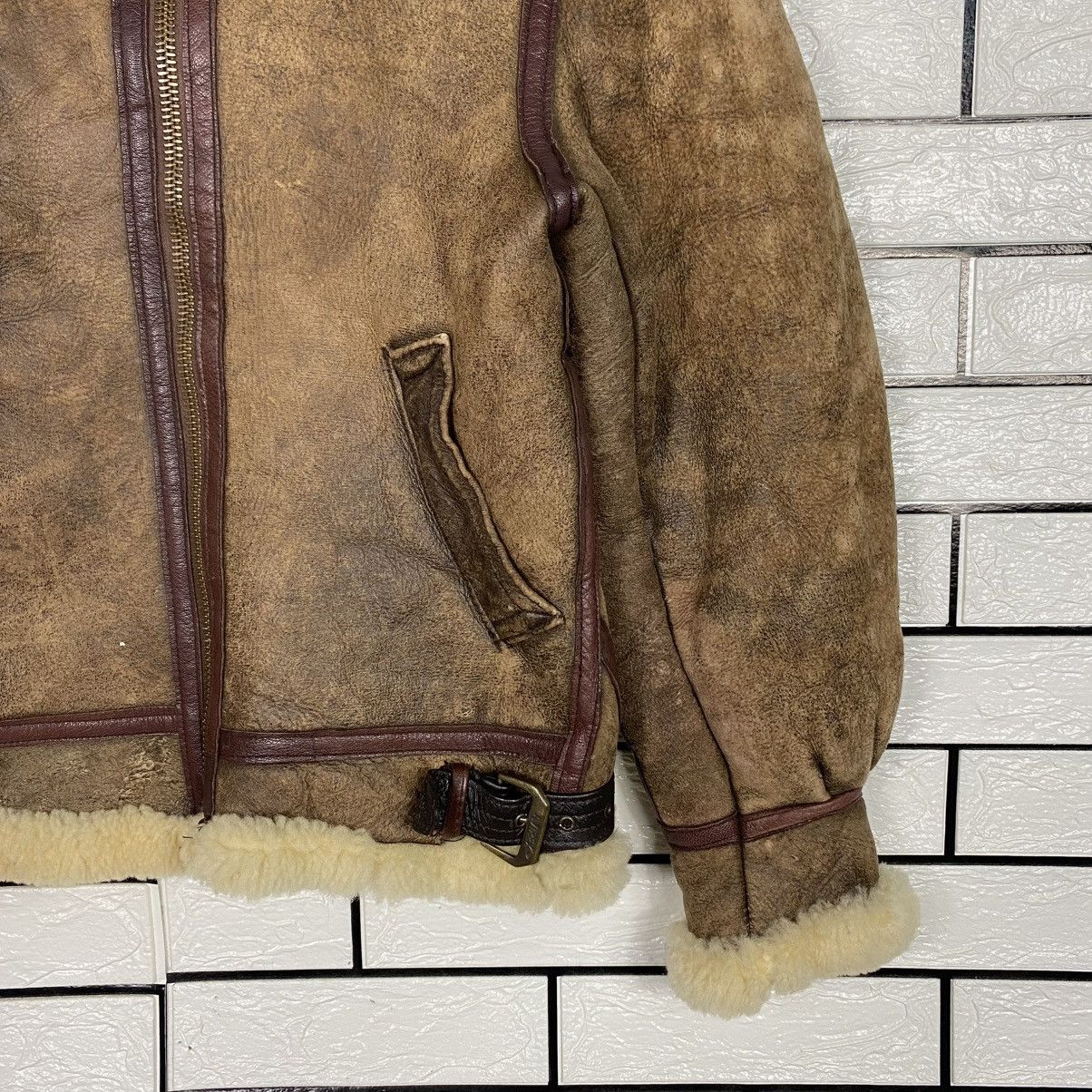 Avirex 🔥VINTAGE GENUINE LEATHER JACKET B-3 AVIREX USA SHEARLING Size US S / EU 44-46 / 1 - 5 Thumbnail