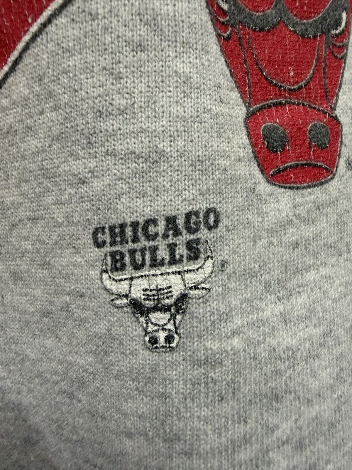 Vintage 🔥 Vtg 90s Salem NBA Chicago Bulls USA Big Print Logo Sweat Size US L / EU 52-54 / 3 - 8 Thumbnail