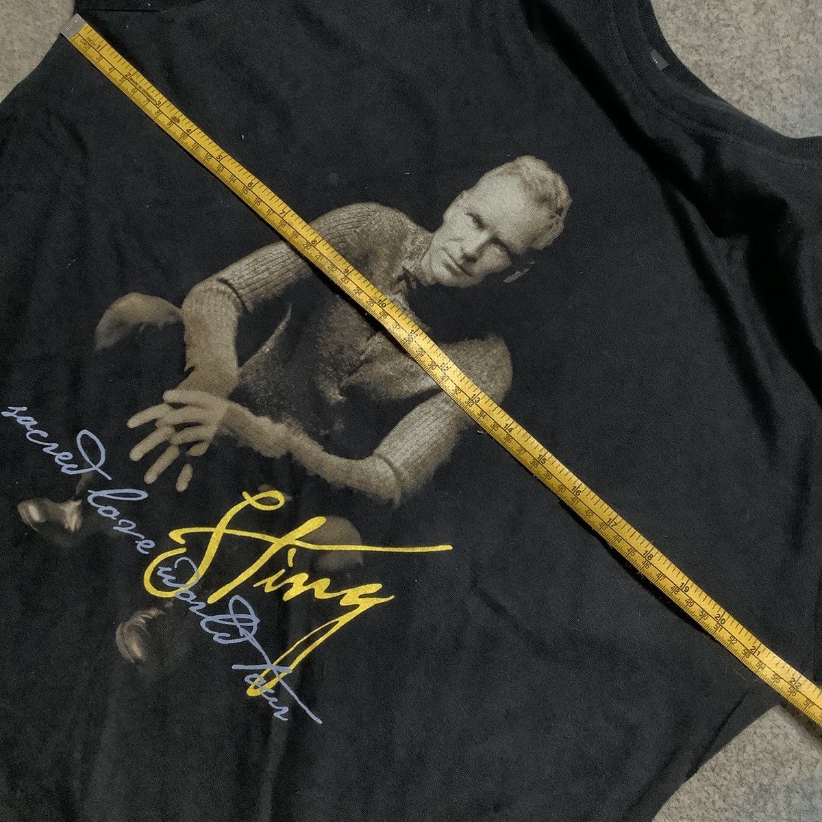 Sting × Vintage Vintage Sting Tour 2004 T-Shirt Black Size L Size US XL / EU 56 / 4 - 9 Thumbnail